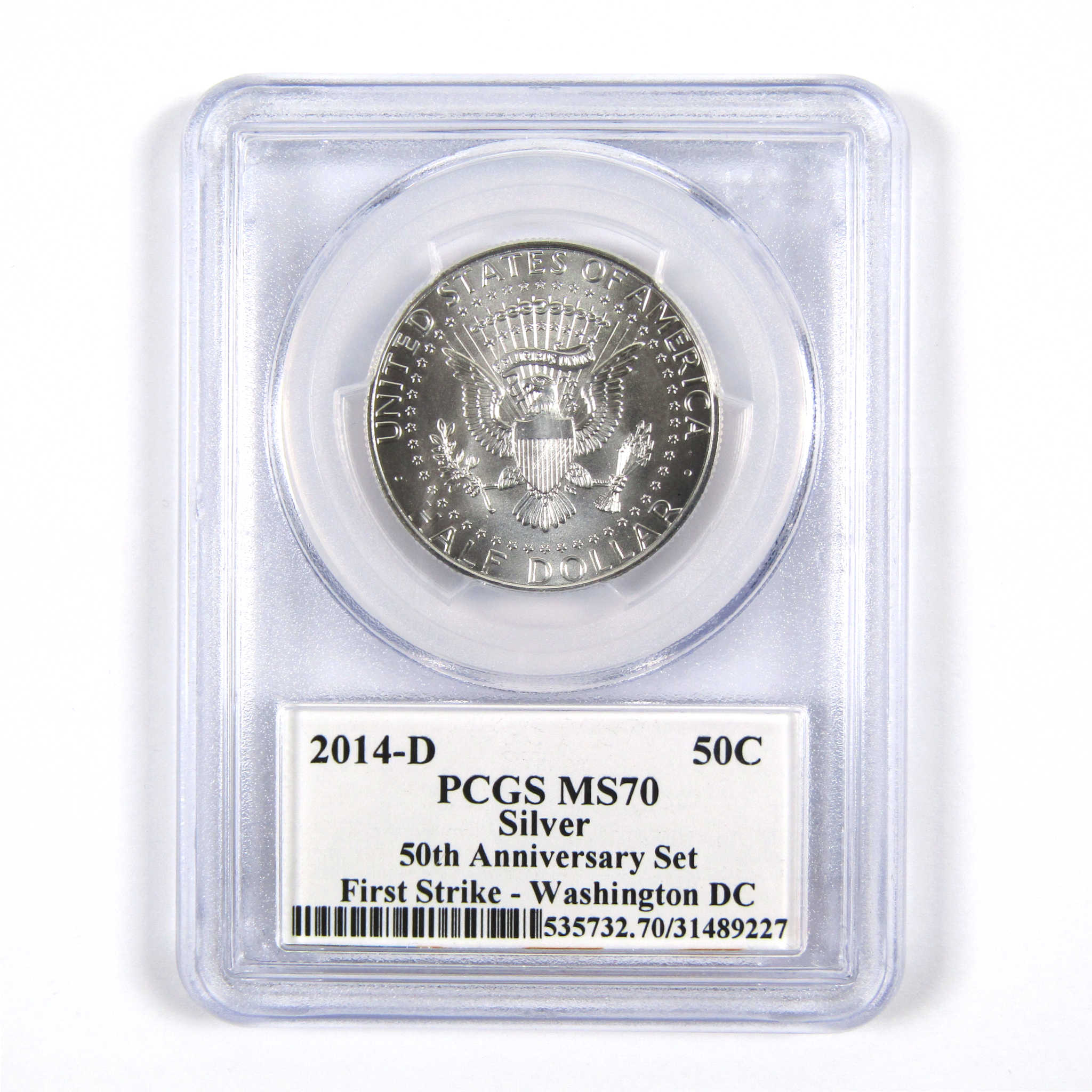 2014 D Kennedy Half Dollar MS 70 PCGS Silver Uncirculated SKU:CPC3692