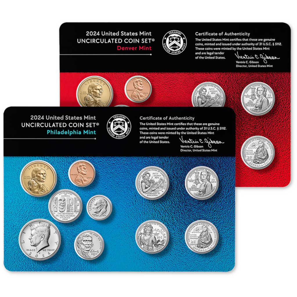 2024 Uncirculated Coin Set U.S Mint Government Packaging OGP COA