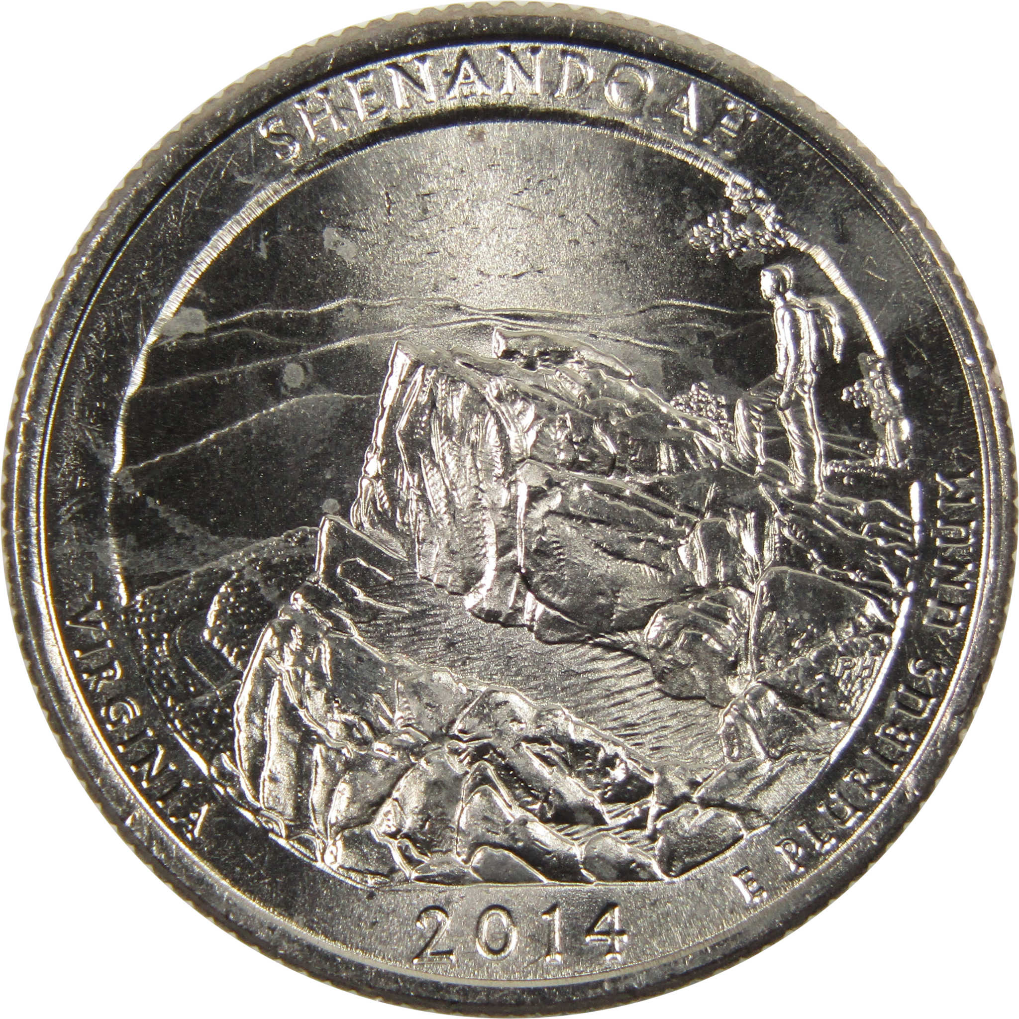 2014 P Shenandoah National Park Quarter BU Uncirculated Clad 25c Coin
