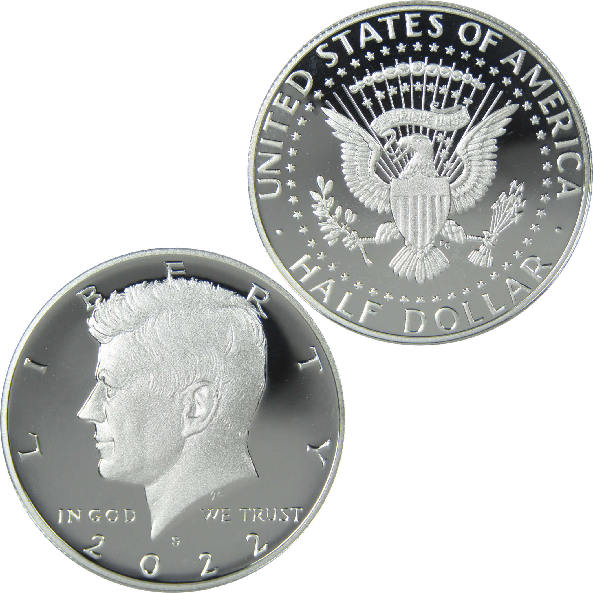 2022 S Kennedy Half Dollar Choice Proof .999 Silver 50c Coin