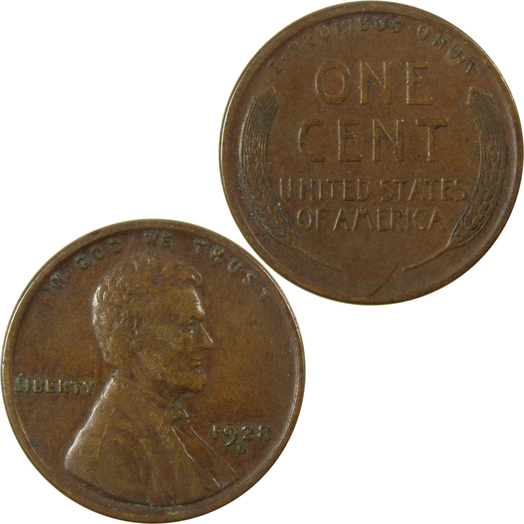 1928 D Lincoln Wheat Cent G Good Penny 1c Coin Collectible SKU:I26694