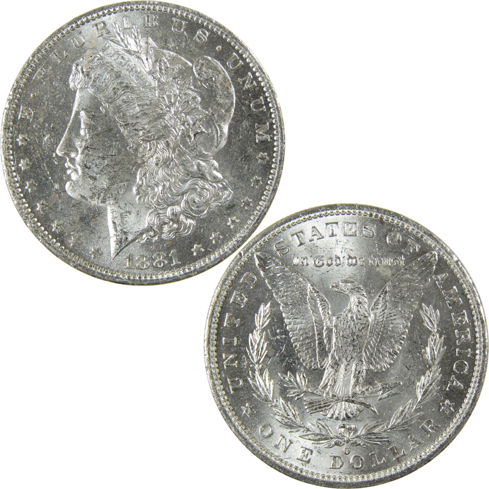 1881 O Morgan Silver Dollar Uncirculated Mint State $1 Coin SKU:I27704