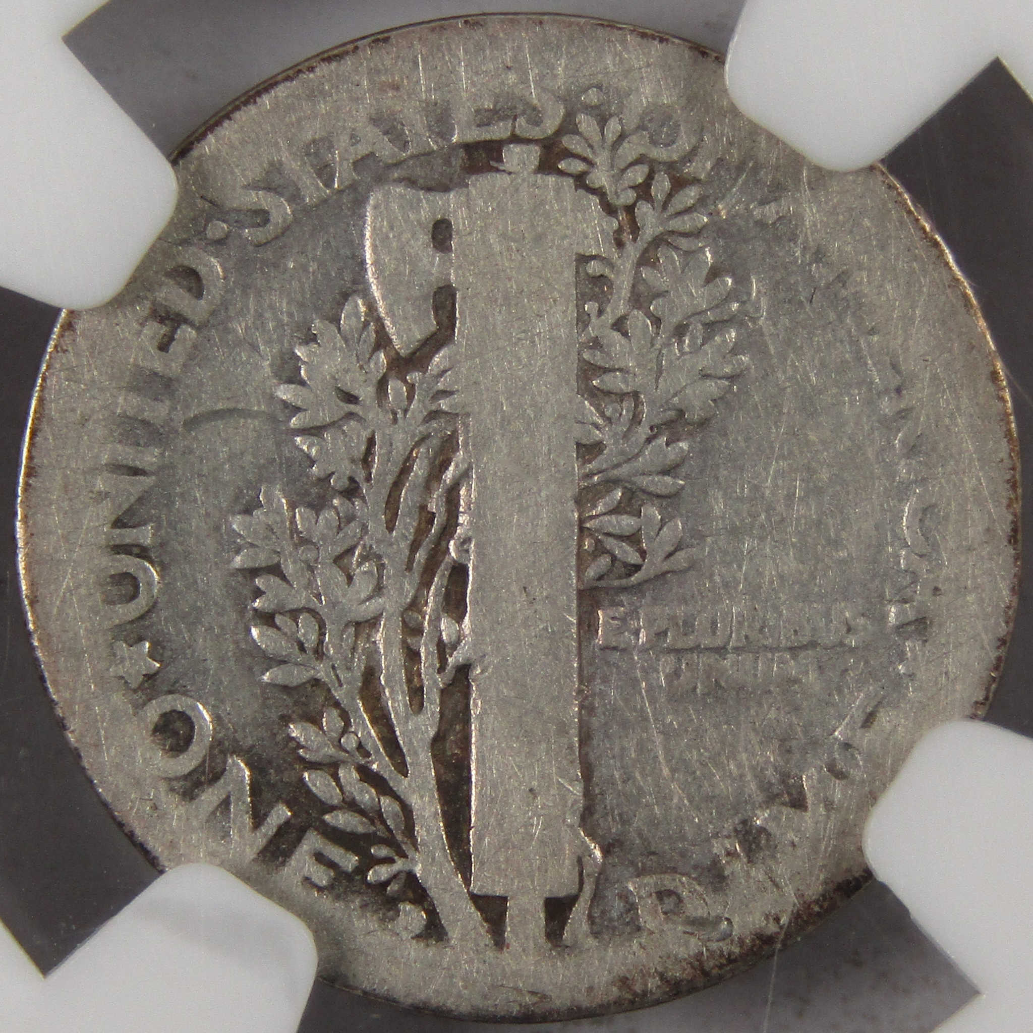 1916 D Mercury Dime AG 3 NGC 90% Silver 10c Coin SKU:I10159