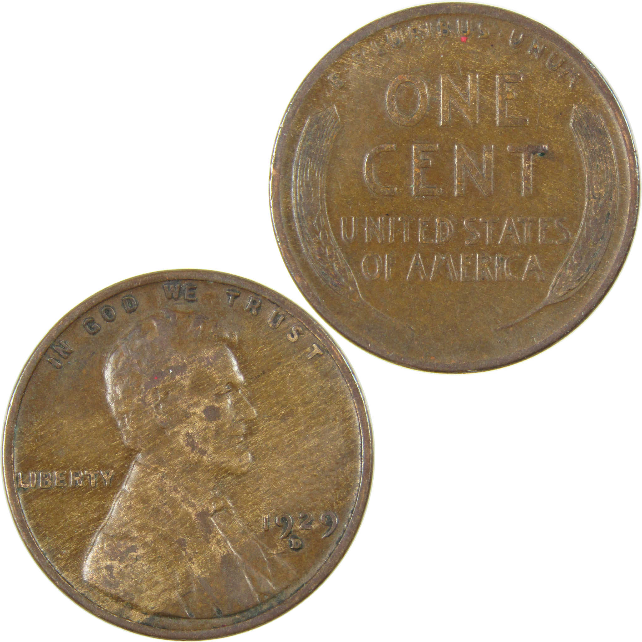 1929 D Lincoln Wheat Cent VF Very Fine Penny 1c Coin SKU:I27267