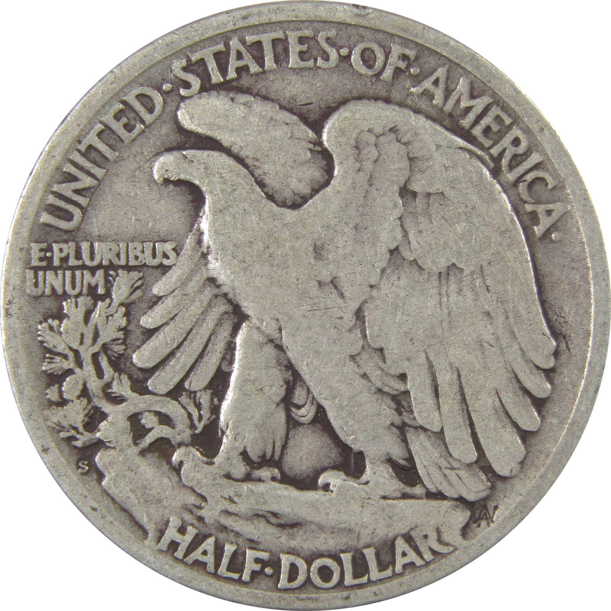 1918 S Liberty Walking Silver Half Dollar VG Very Good Coin SKU:I24158