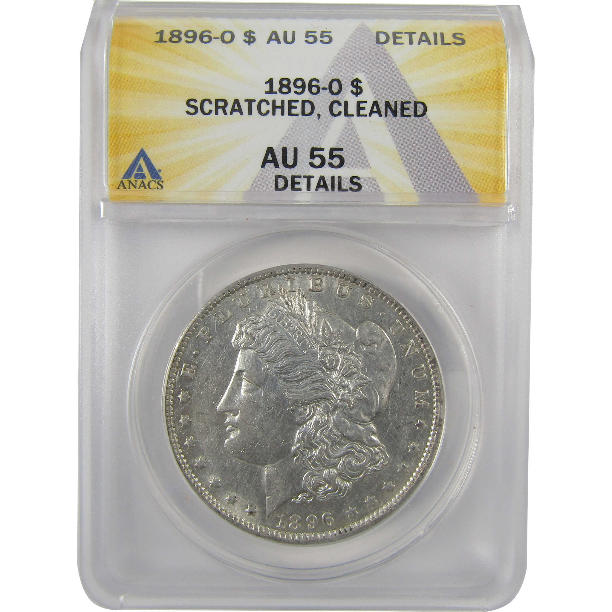 1896 O Morgan Dollar AU 55 Details ANACS Silver $1 Coin SKU:I19004 - Morgan coin - Morgan silver dollar - Morgan silver dollar for sale - Profile Coins &amp; Collectibles