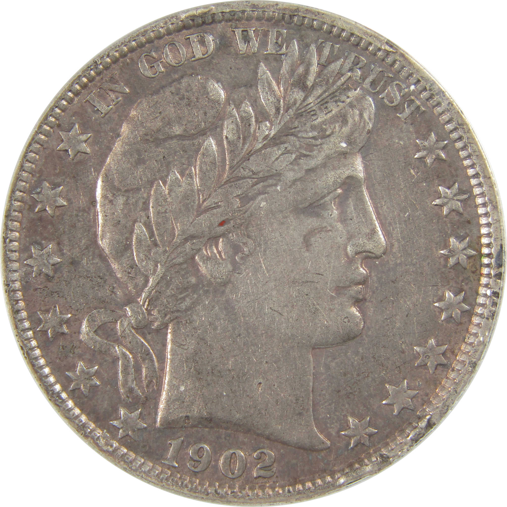 1902 Barber Half Dollar EF 40 Details ANACS Silver SKU:CPC0818