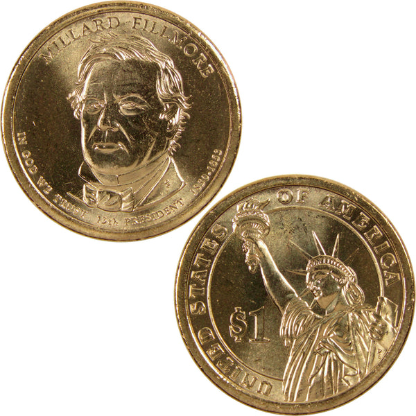 2010 P Millard Fillmore Presidential Dollar BU Uncirculated $1 Coin