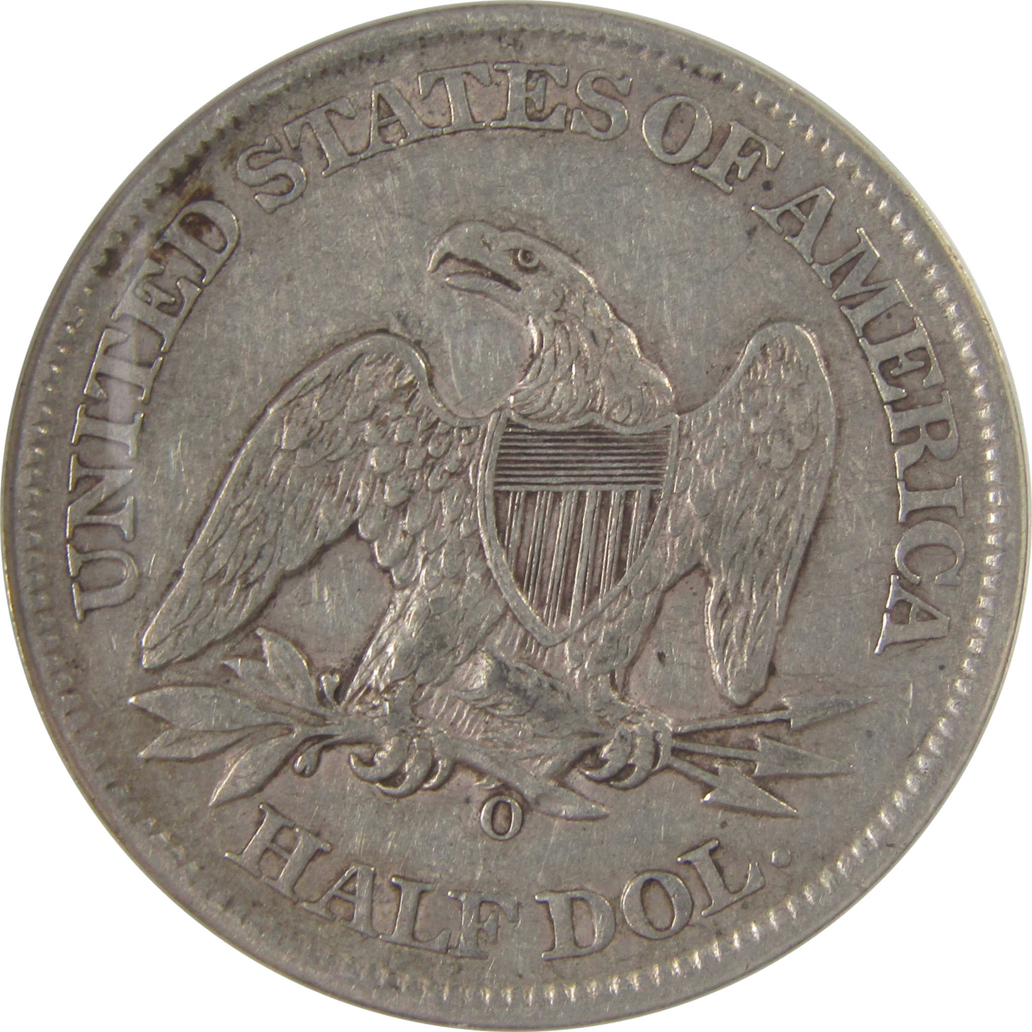 1861 O Seated Liberty Half Dollar EF 40 ANACS Silver SKU:I23650