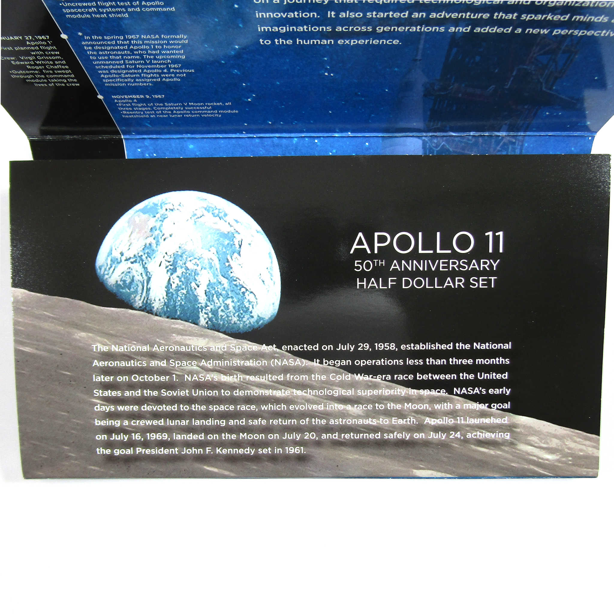 2019 Apollo 11 50th Anniversary 2 Pc Half Dollar Set SKU:CPC3863