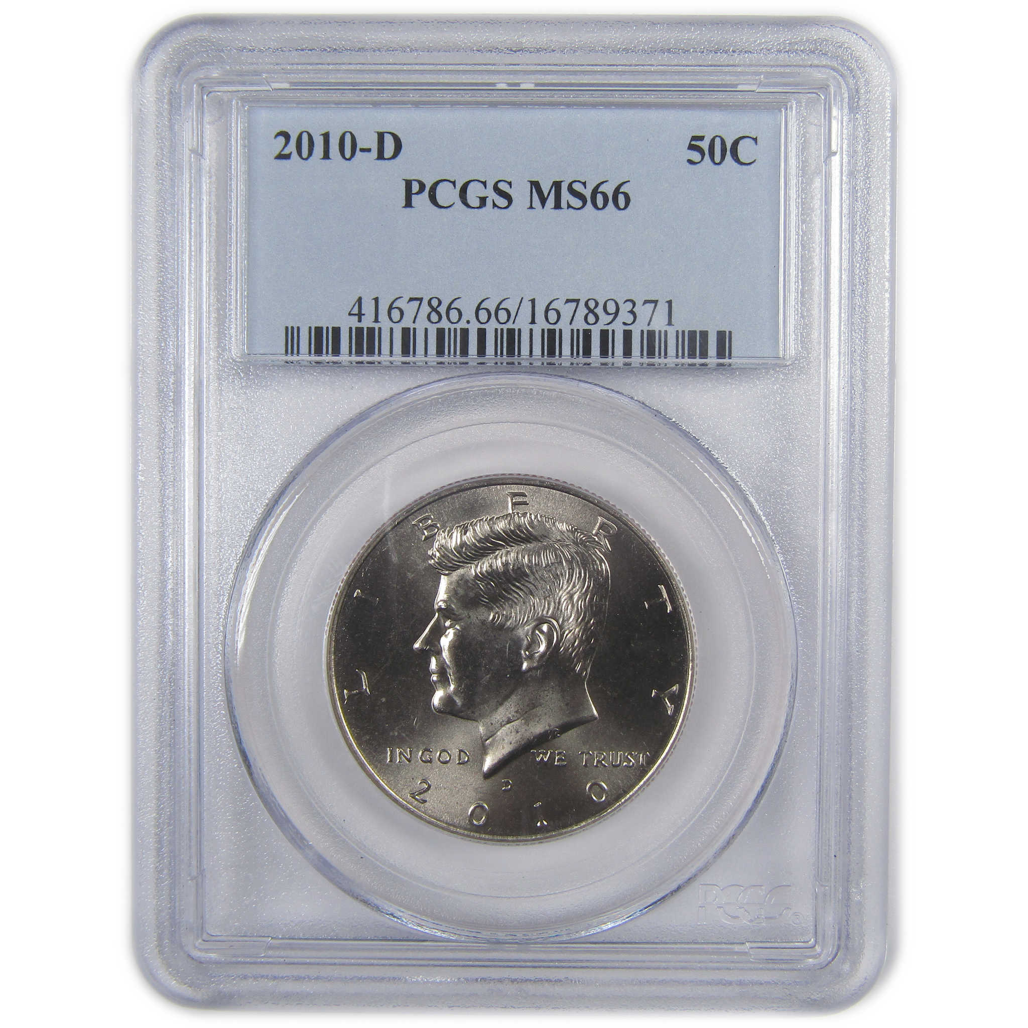 2010 D Kennedy Half Dollar MS 66 PCGS Clad Uncirculated SKU:CPC9732