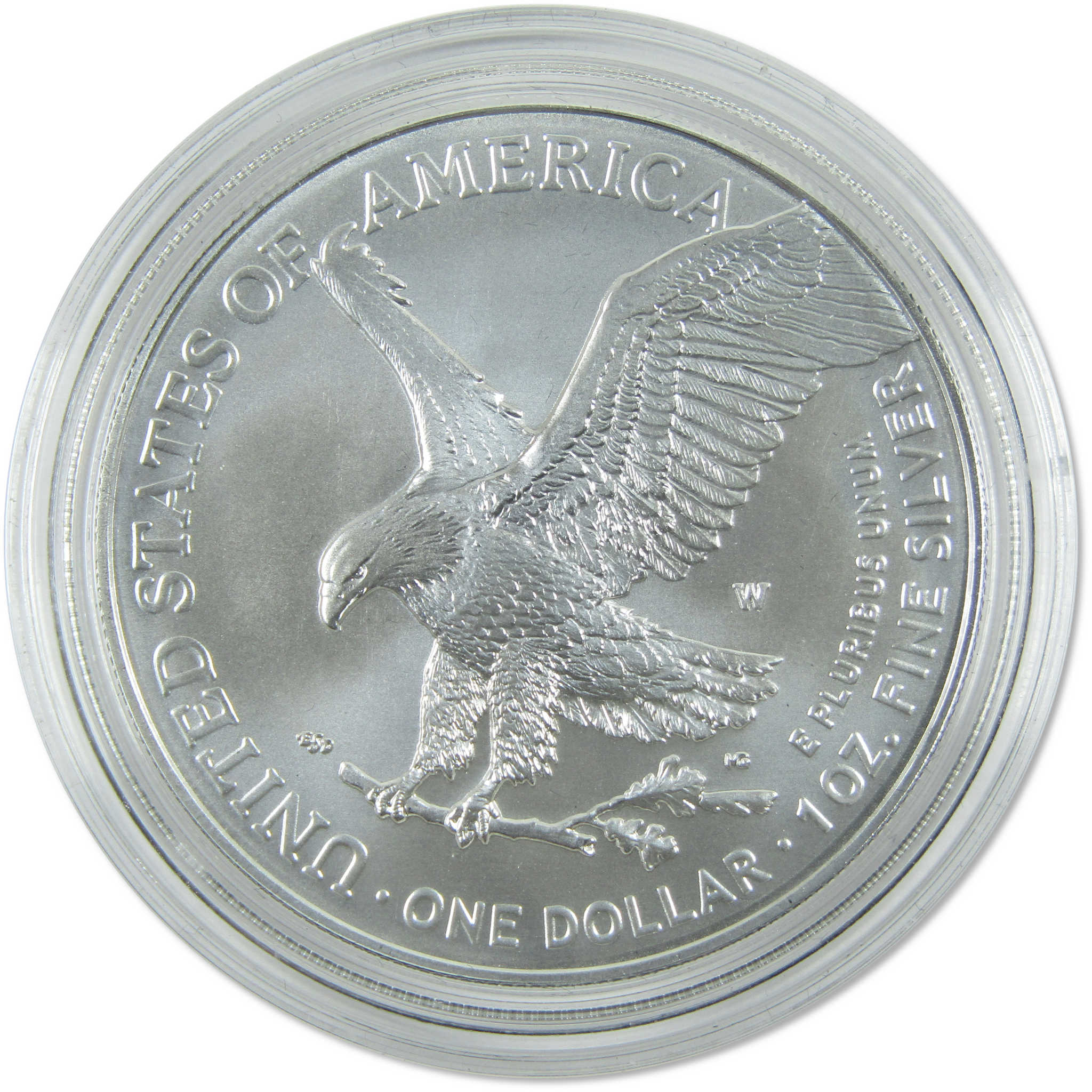 2024 W American Eagle Uncirculated 1 oz .999 Silver Burnished OGP COA