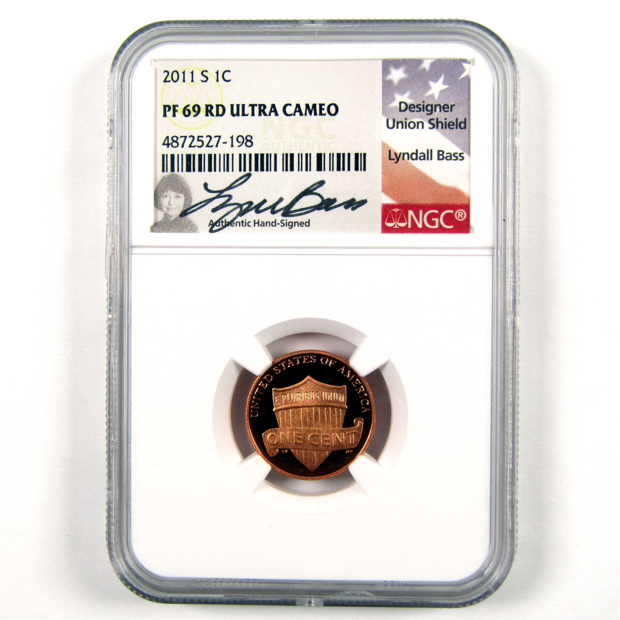 2011 S Lincoln Shield Cent PF 69 RD/UCAM NGC Penny 1c SKU:CPC6065