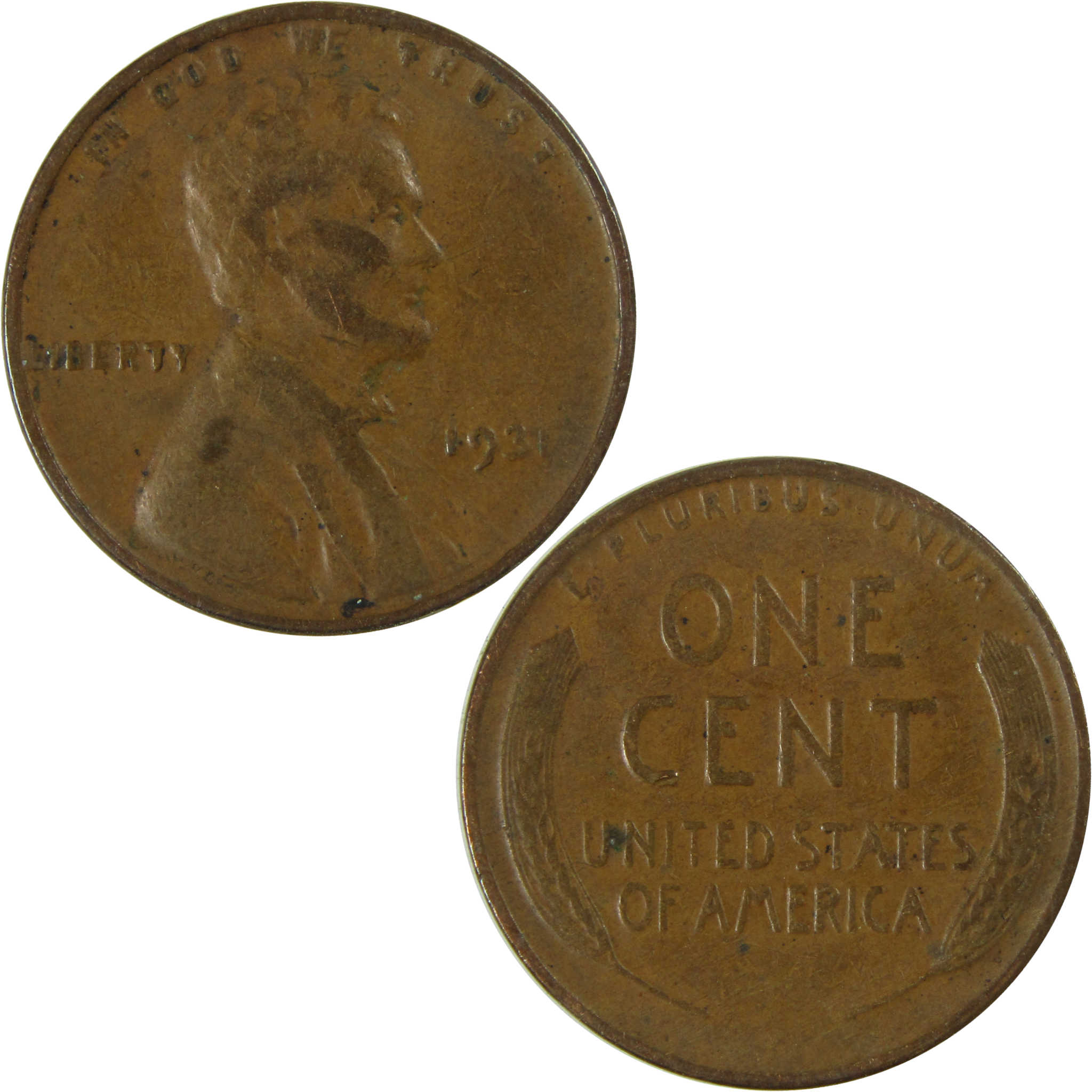 1931 Lincoln Wheat Cent F Fine Penny 1c Coin Collectible SKU:I26731