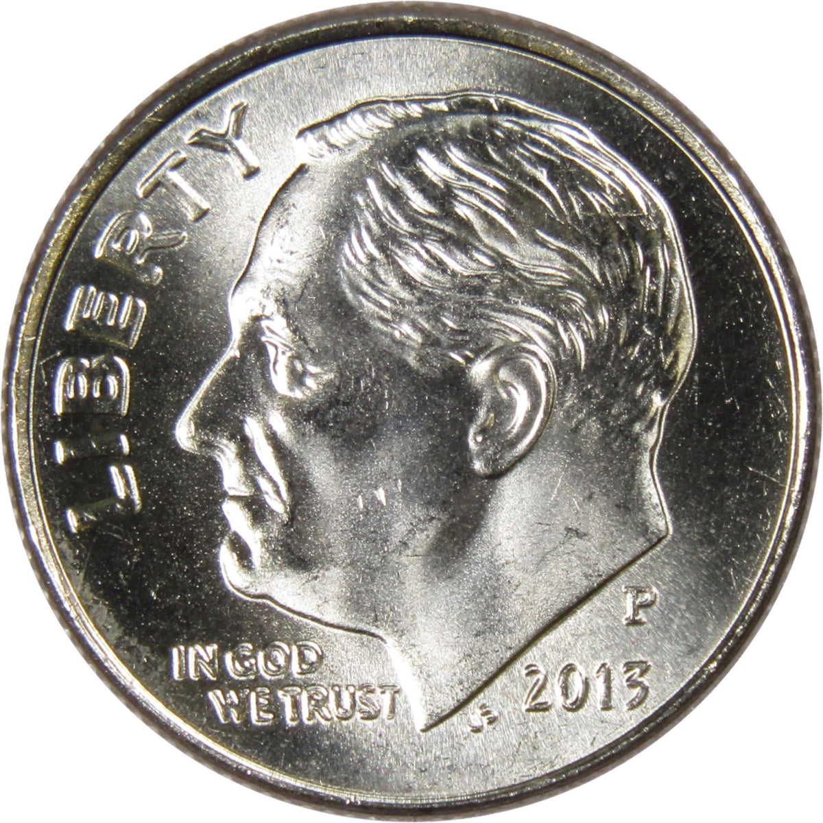 2013 P Roosevelt Dime Clad Uncirculated Mint State 10c Coin
