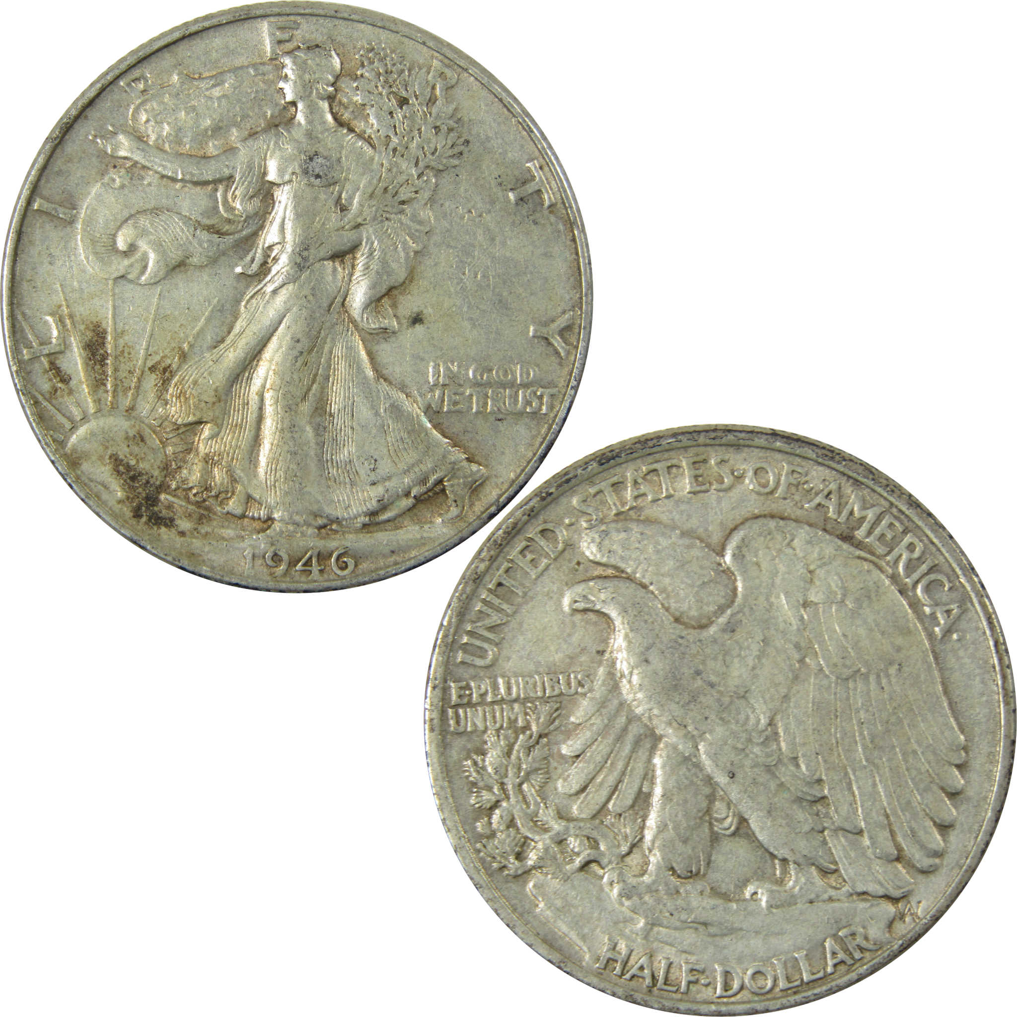 1946 Liberty Walking Silver Half Dollar XF EF Extremely Fine SKU:CP531