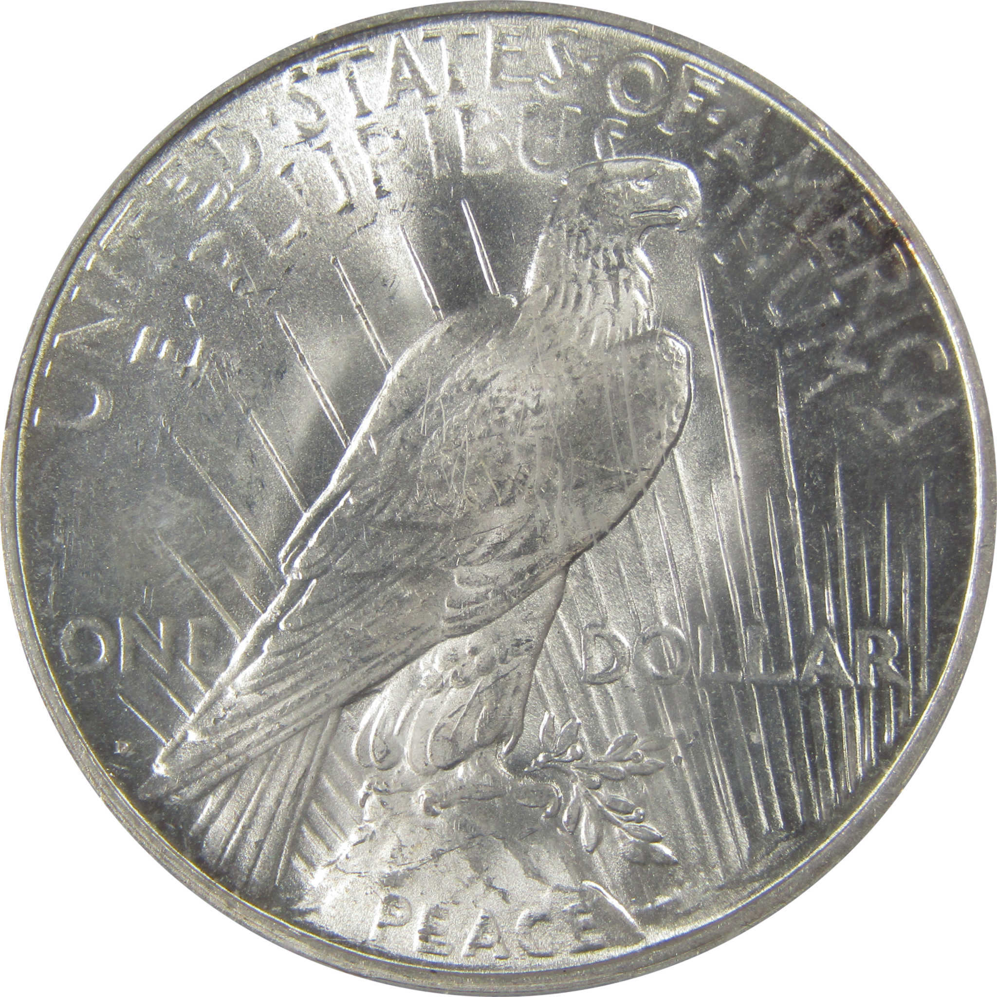 1922 D Peace Dollar MS 64 PCGS Silver Uncirculated $1 Coin SKU:I23365