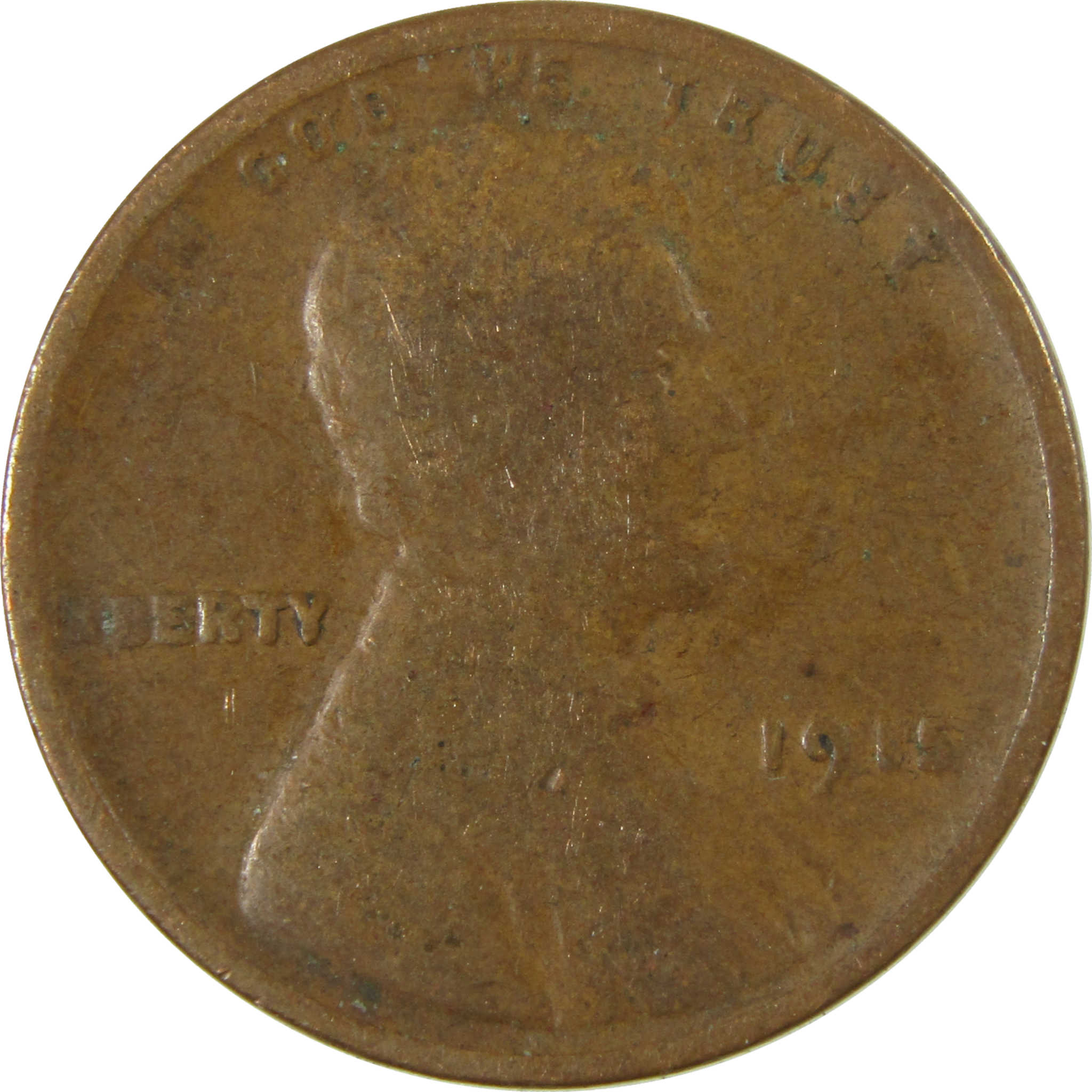 1915 Lincoln Wheat Cent G Good Penny 1c Coin Collectible SKU:I27168