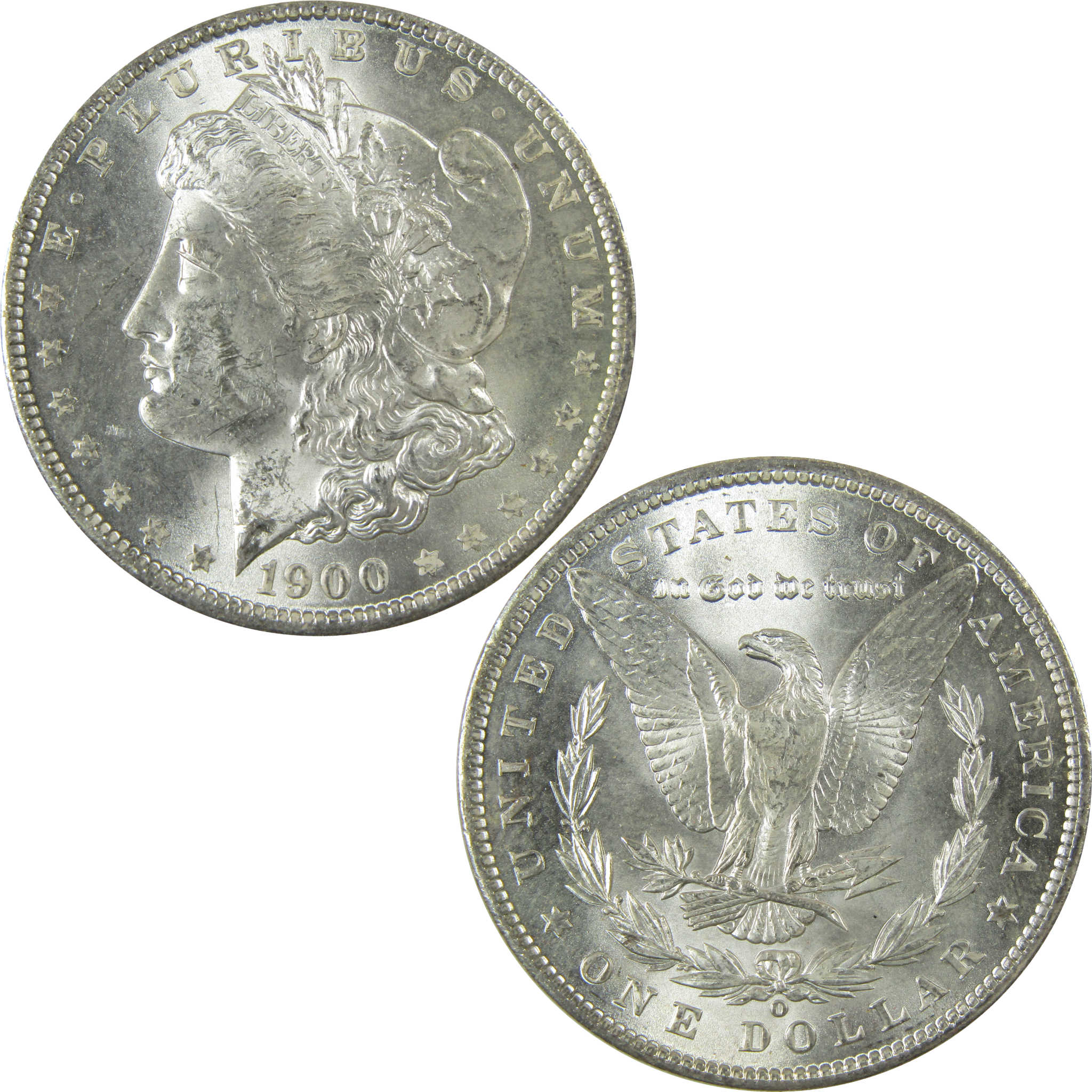 1900 O Morgan Silver Dollar Uncirculated Mint State $1 Coin SKU:I27801