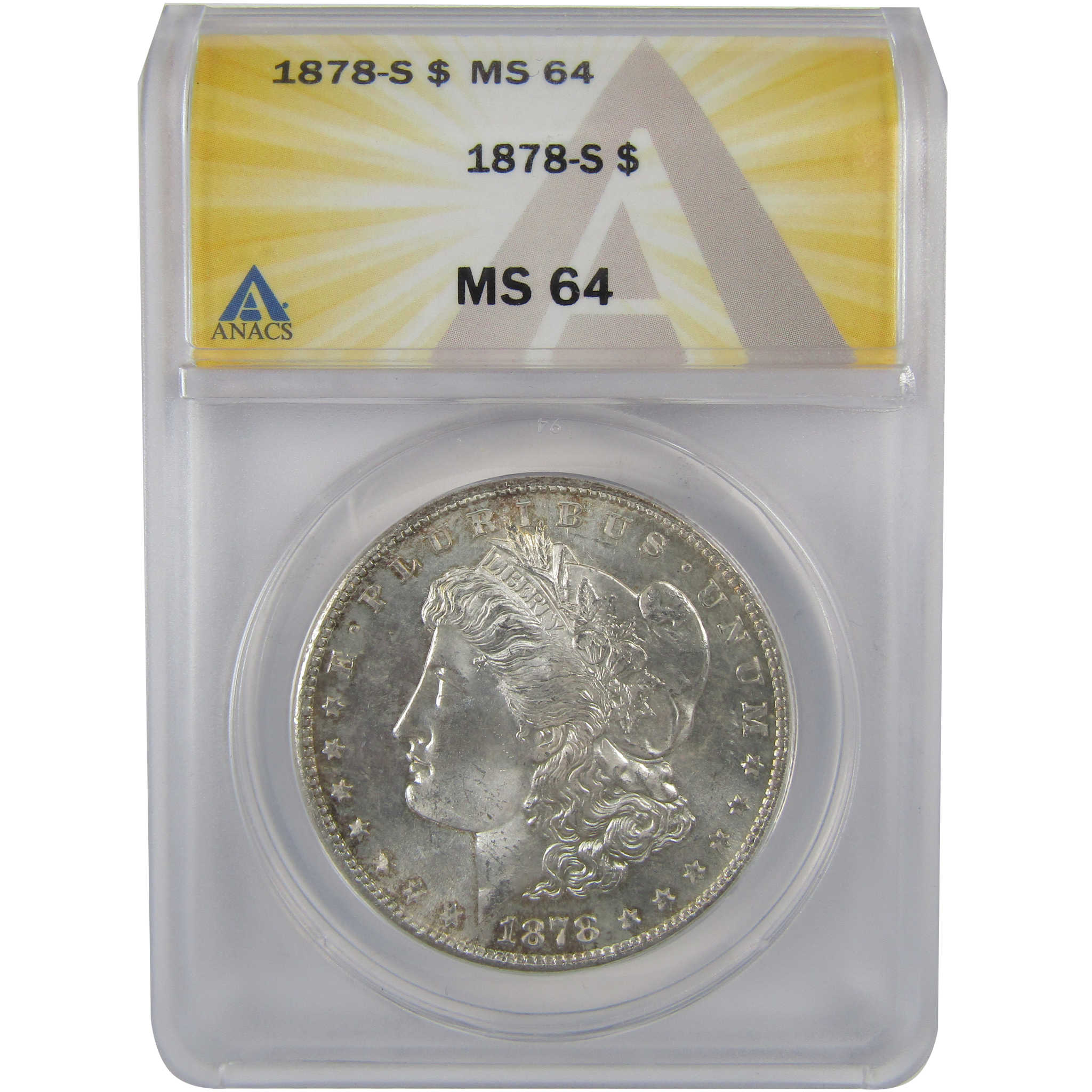 1878 S Morgan Dollar MS 64 ANACS Silver Uncirculated SKU:I23436 - Morgan coin - Morgan silver dollar - Morgan silver dollar for sale - Profile Coins &amp; Collectibles