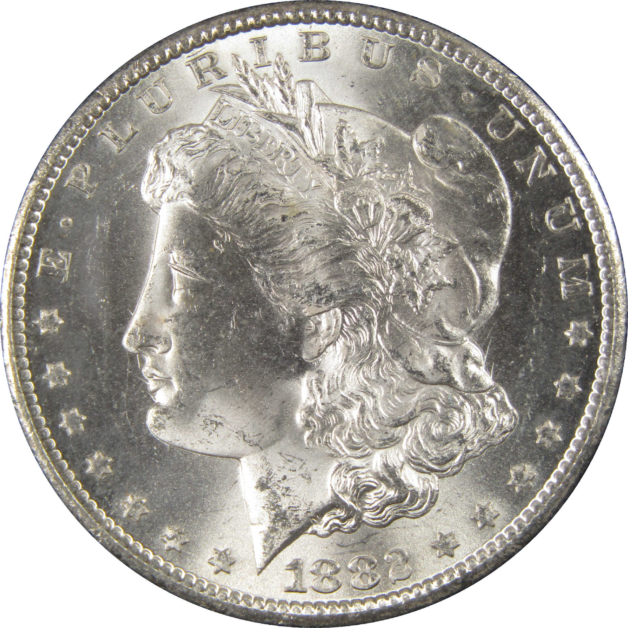 1882 CC GSA Morgan Dollar BU Uncirculated Silver $1 Coin SKU:I11491 - Morgan coin - Morgan silver dollar - Morgan silver dollar for sale - Profile Coins &amp; Collectibles