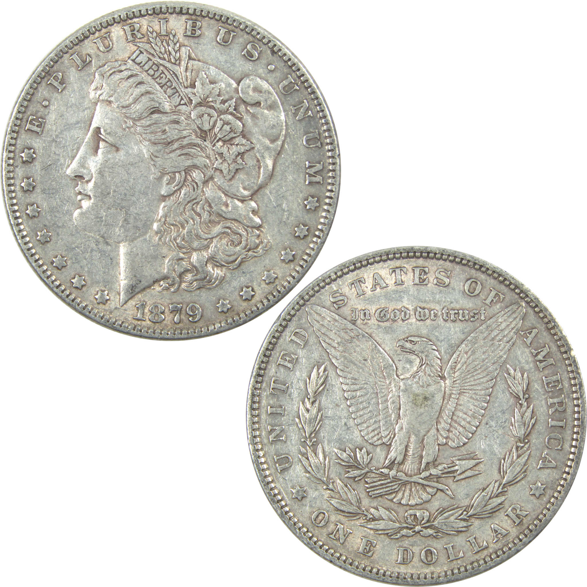 1879 Morgan Dollar XF EF Extremely Fine Silver $1 Coin SKU:I15408 - Morgan coin - Morgan silver dollar - Morgan silver dollar for sale - Profile Coins &amp; Collectibles