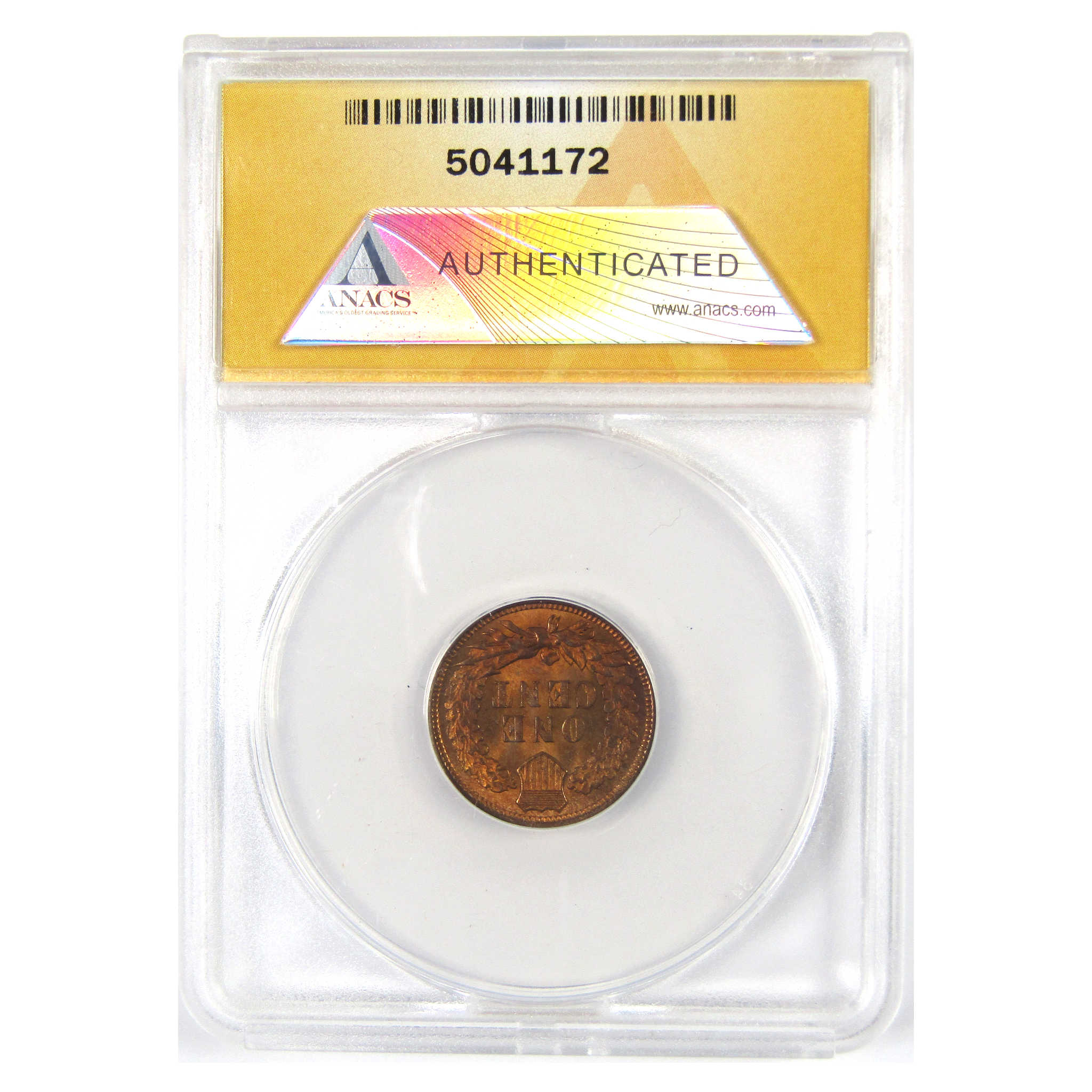 1907 Indian Head Cent MS 64 RB ANACS 1c Uncirculated SKU:I14949