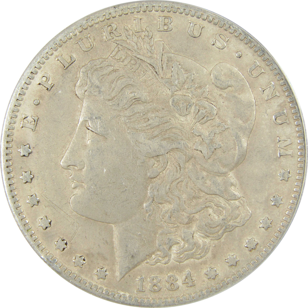 1884 S Morgan Silver Dollar VF 35 Details ANACS $1 Coin SKU:I28570