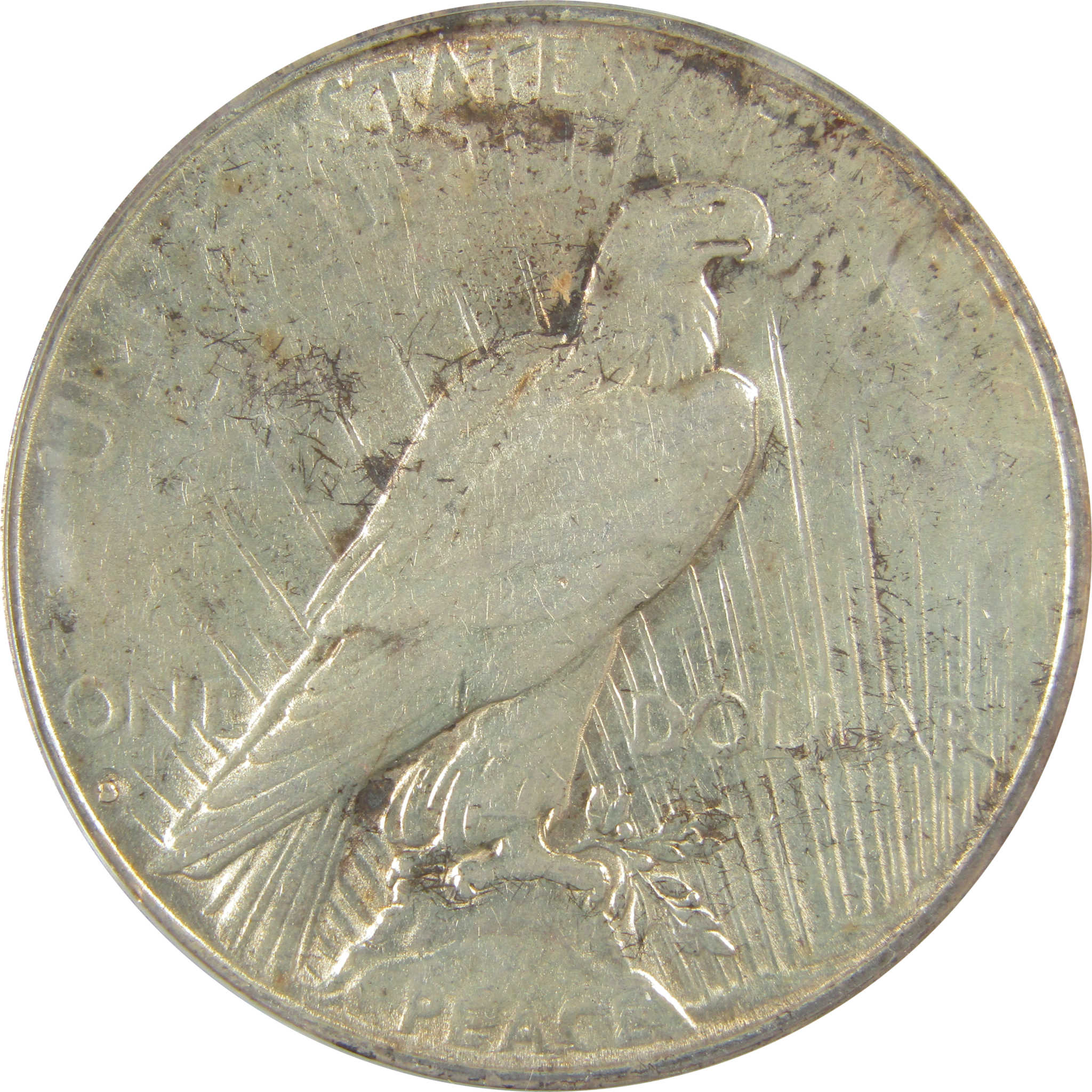 1935 S Peace Dollar AU 50 Details ANACS Silver $1 Coin SKU:I21629