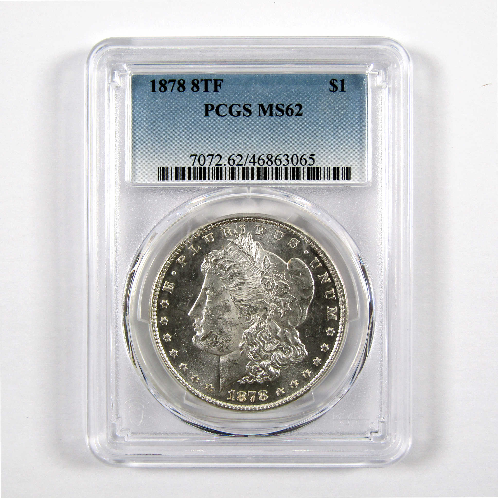 1878 8TF Morgan Dollar MS 62 PCGS 90% Silver $1 Unc SKU:I10458 - Morgan coin - Morgan silver dollar - Morgan silver dollar for sale - Profile Coins &amp; Collectibles