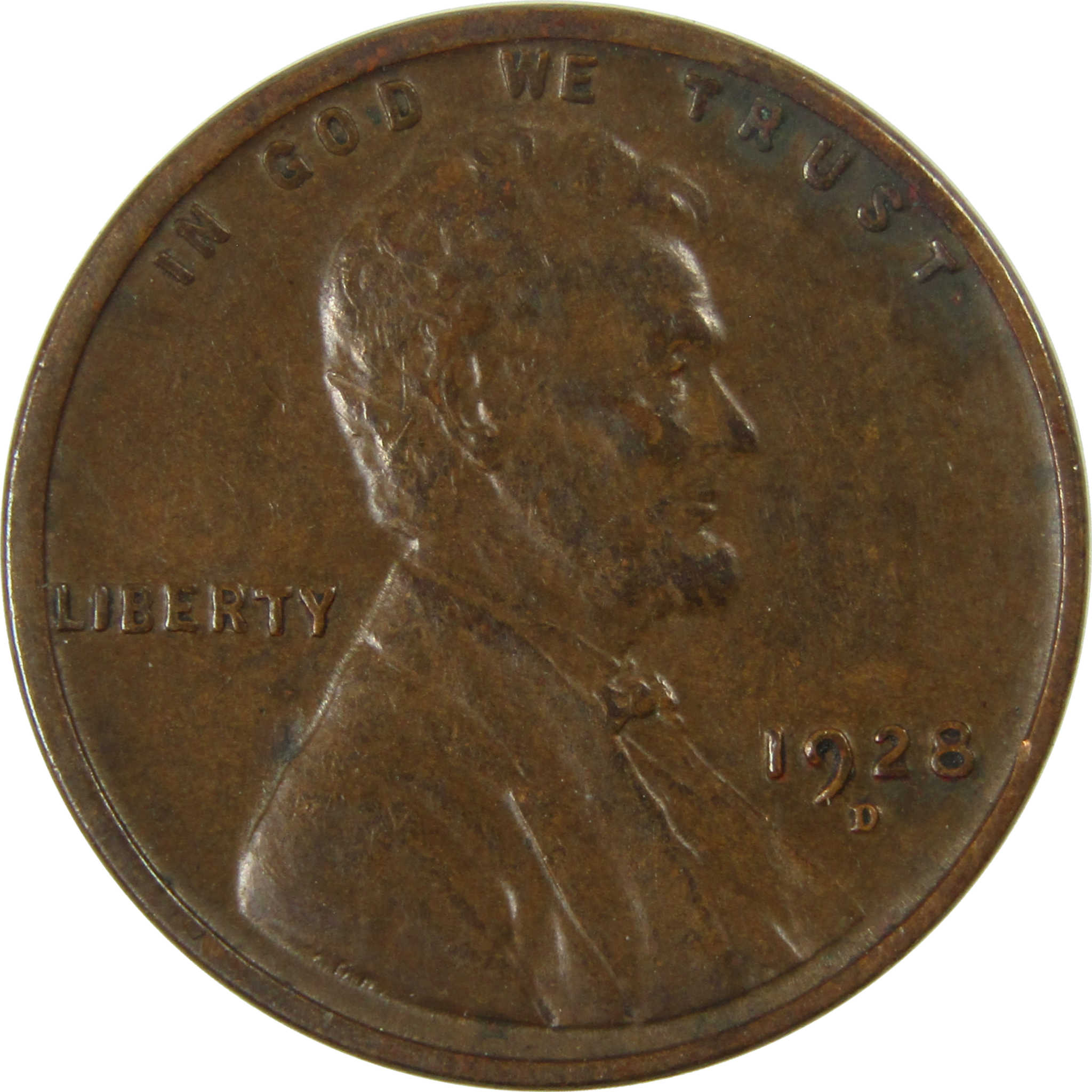 1928 D Lincoln Wheat Cent VF Very Fine Penny 1c Coin SKU:I27640