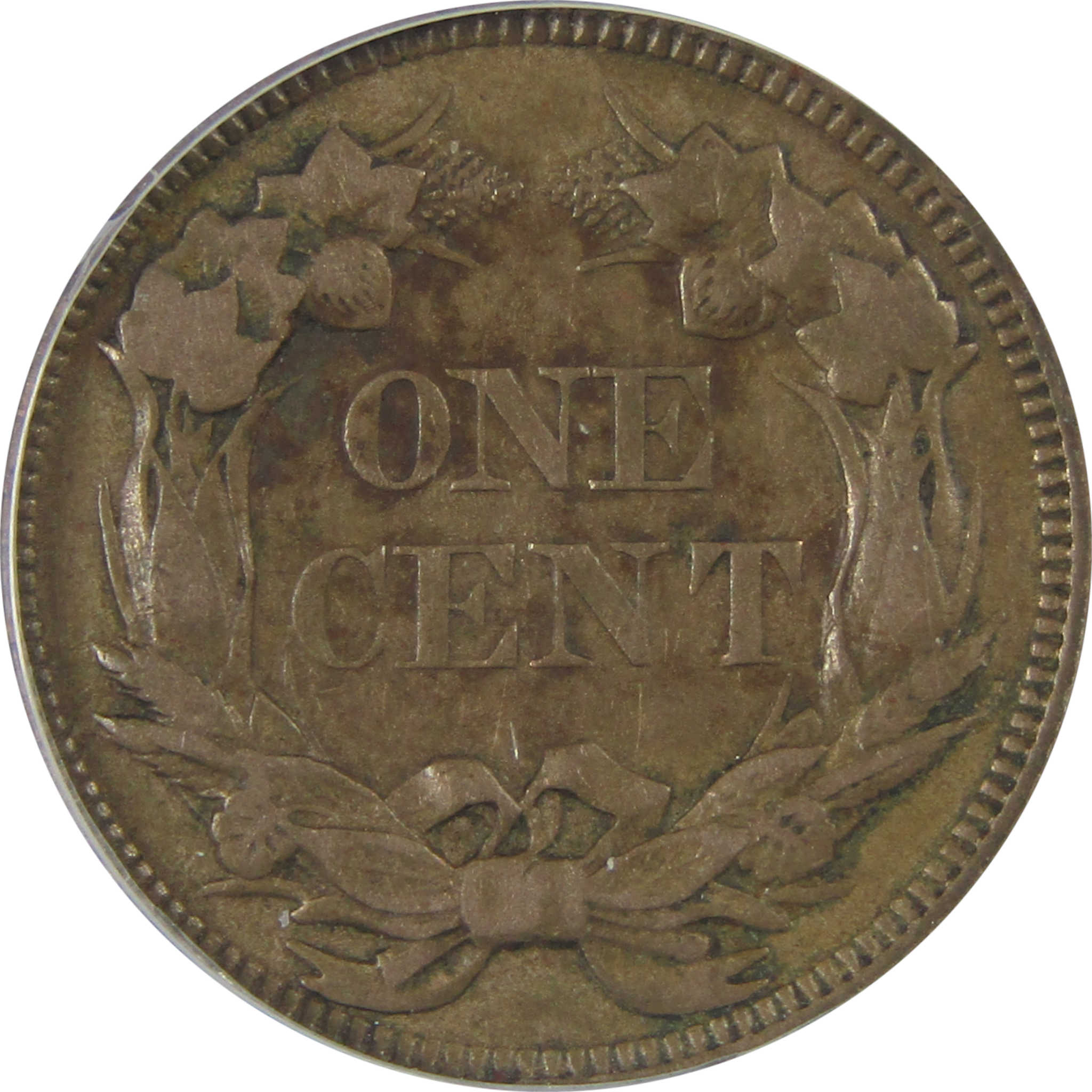 1858 Large Letters Flying Eagle Cent EF 40 Details ANACS SKU:CPC1143