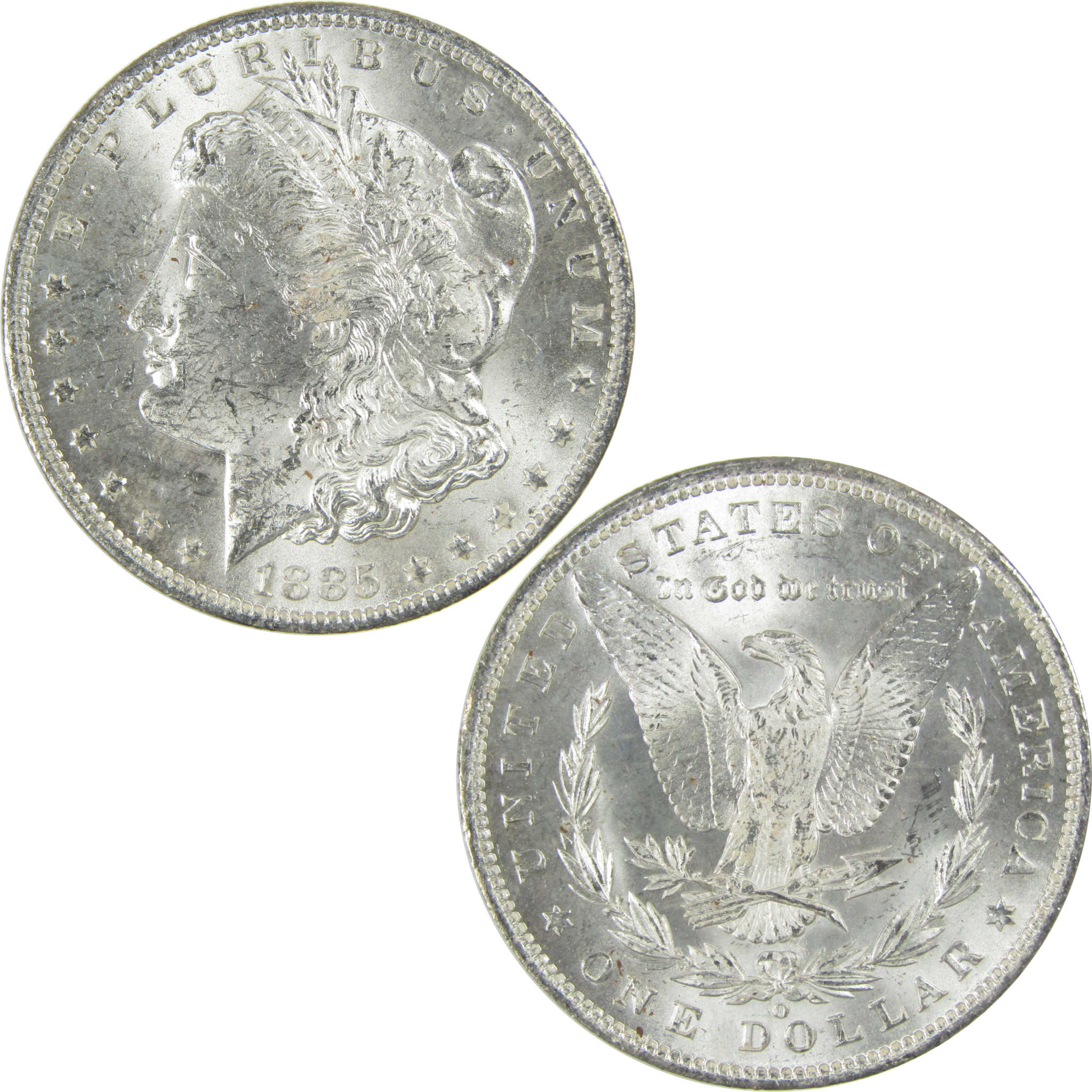 1885 O Morgan Silver Dollar Uncirculated Mint State $1 Coin SKU:I27475