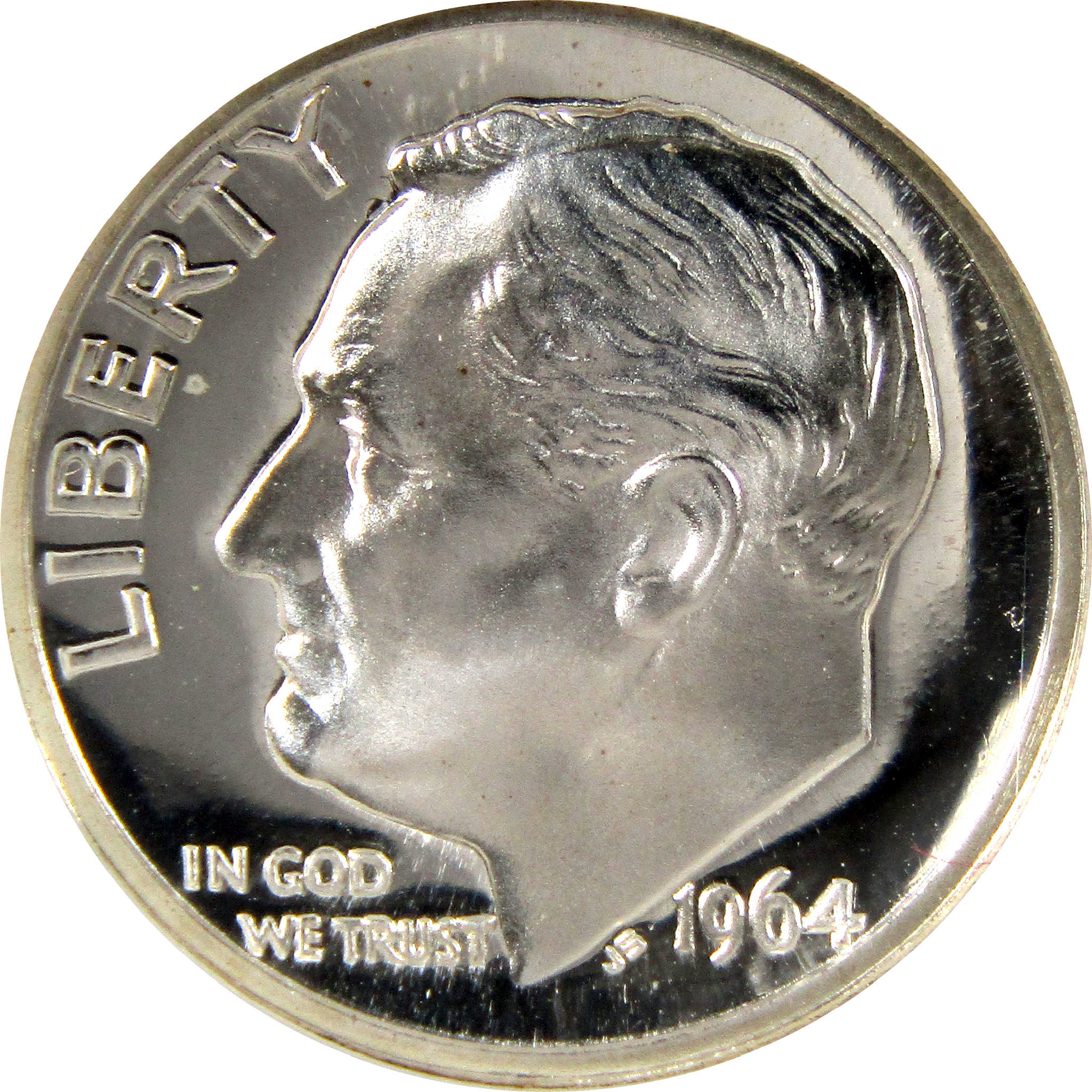 1964 Pointed 9 Roosevelt Dime PF 67 CAM NGC 90% Silver 10c SKU:CPC4108