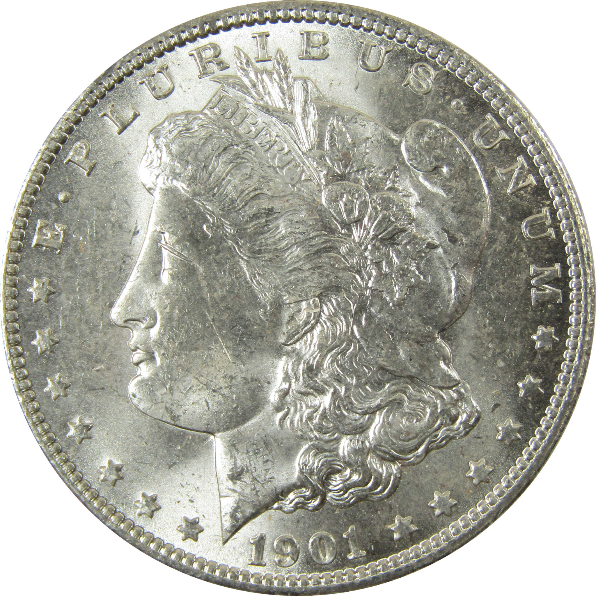 1901 O Morgan Silver Dollar Uncirculated Mint State $1 Coin SKU:I28383