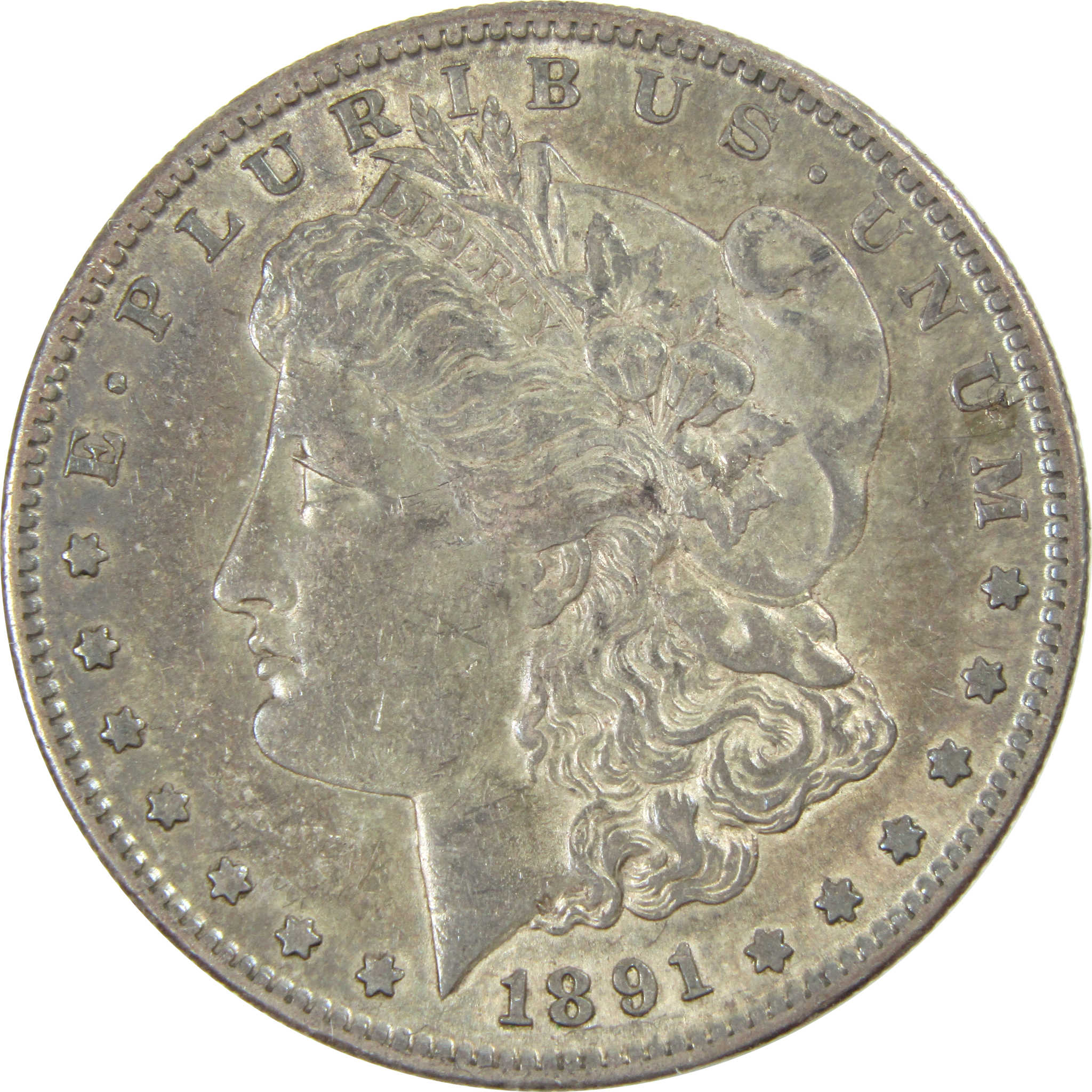 1891 S Morgan Dollar AU About Uncirculated Silver $1 Coin SKU:I13683 - Morgan coin - Morgan silver dollar - Morgan silver dollar for sale - Profile Coins &amp; Collectibles