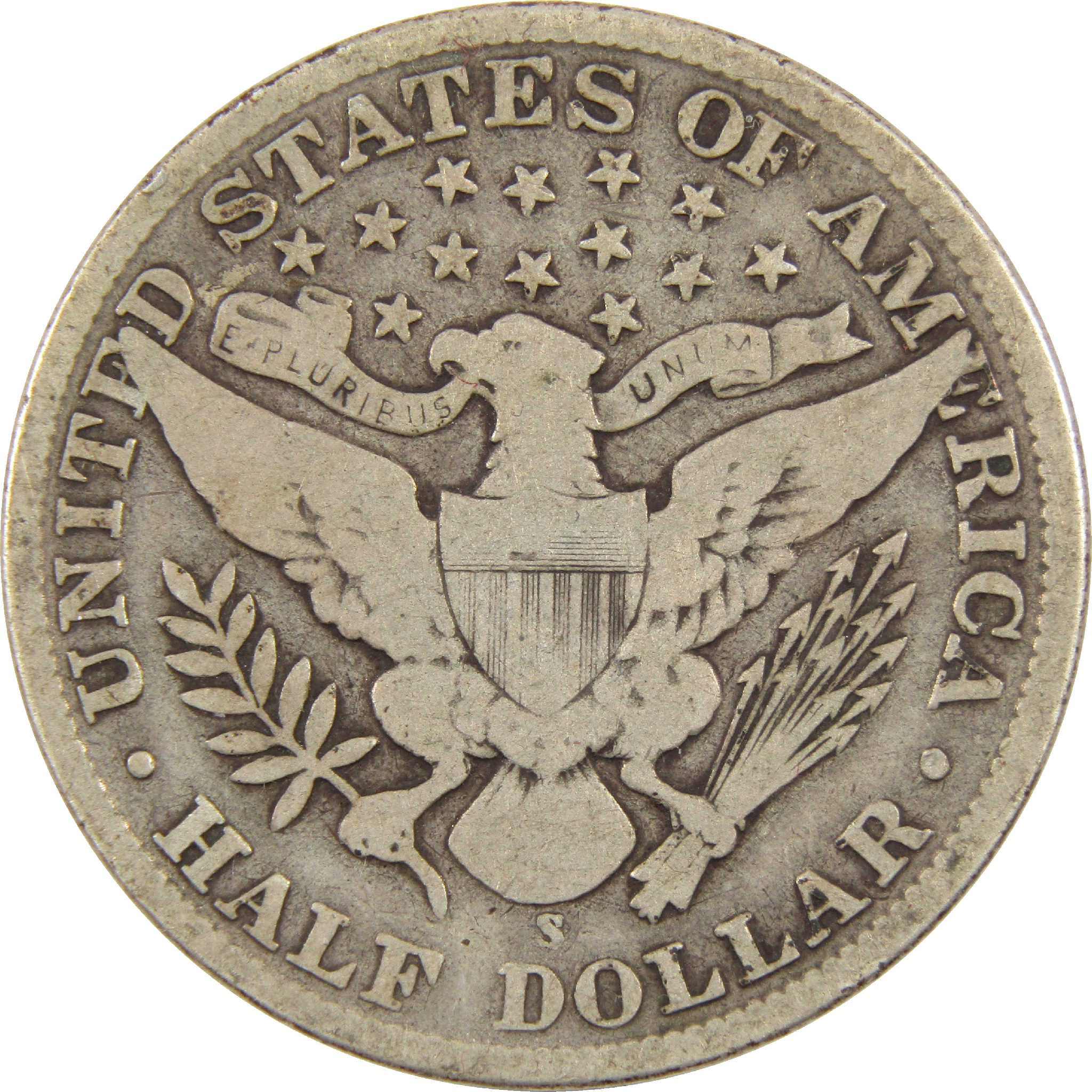 1911 S Barber Half Dollar VG Very Good Silver 50c Coin SKU:I11453