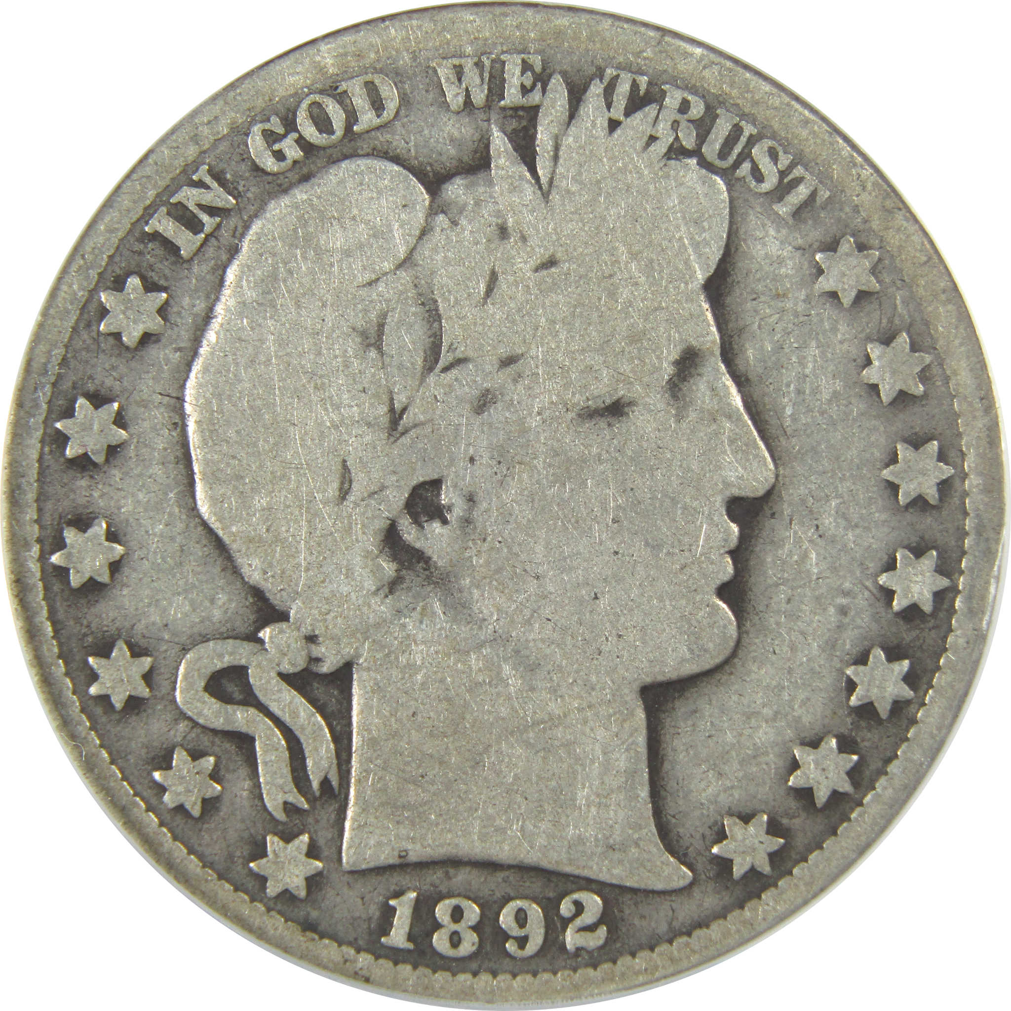 1892 O Barber Half Dollar G 4 ANACS Silver 50c Coin SKU:I16342