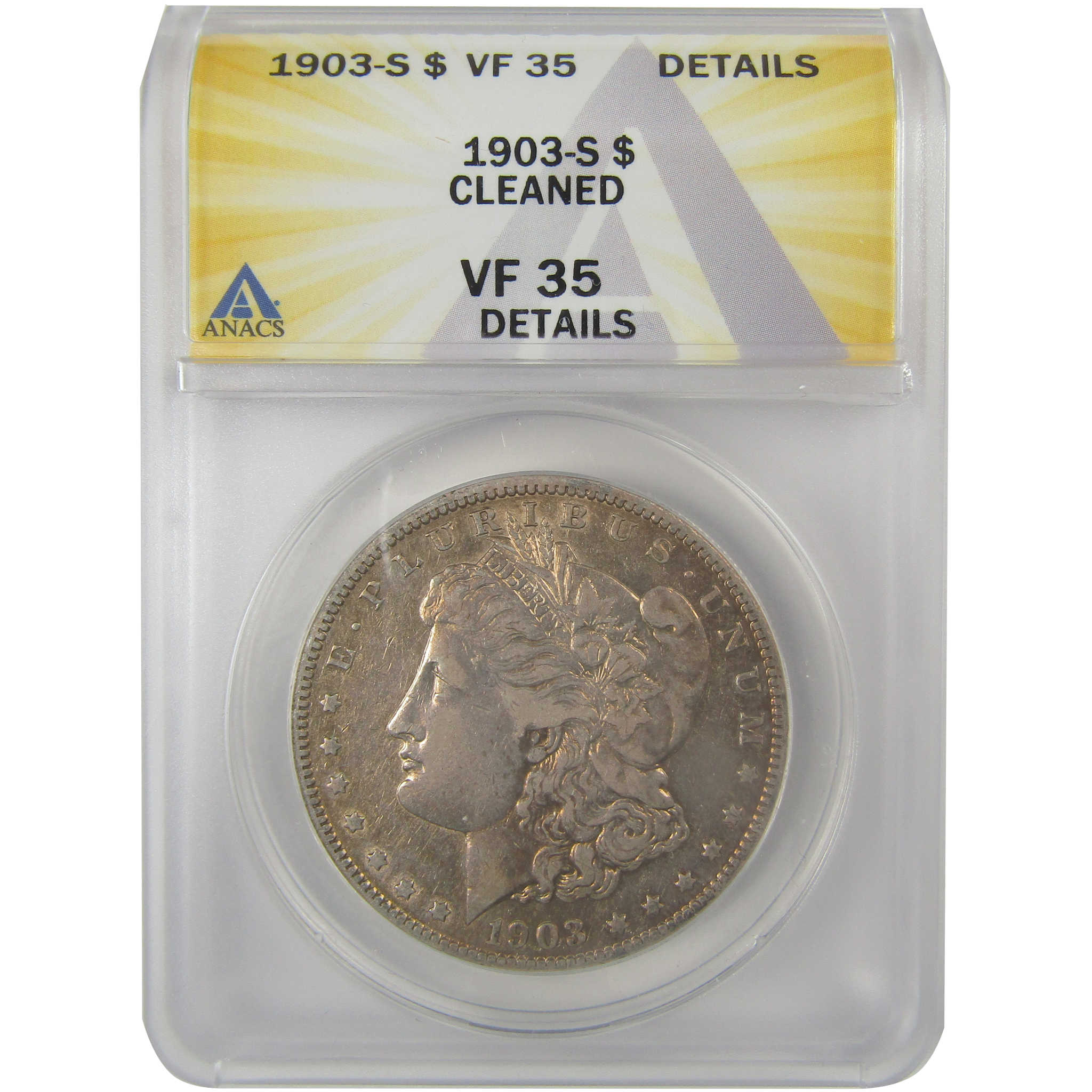 1903 S Morgan Dollar VF 35 Details ANACS Silver $1 Coin SKU:I21776 - Morgan coin - Morgan silver dollar - Morgan silver dollar for sale - Profile Coins &amp; Collectibles