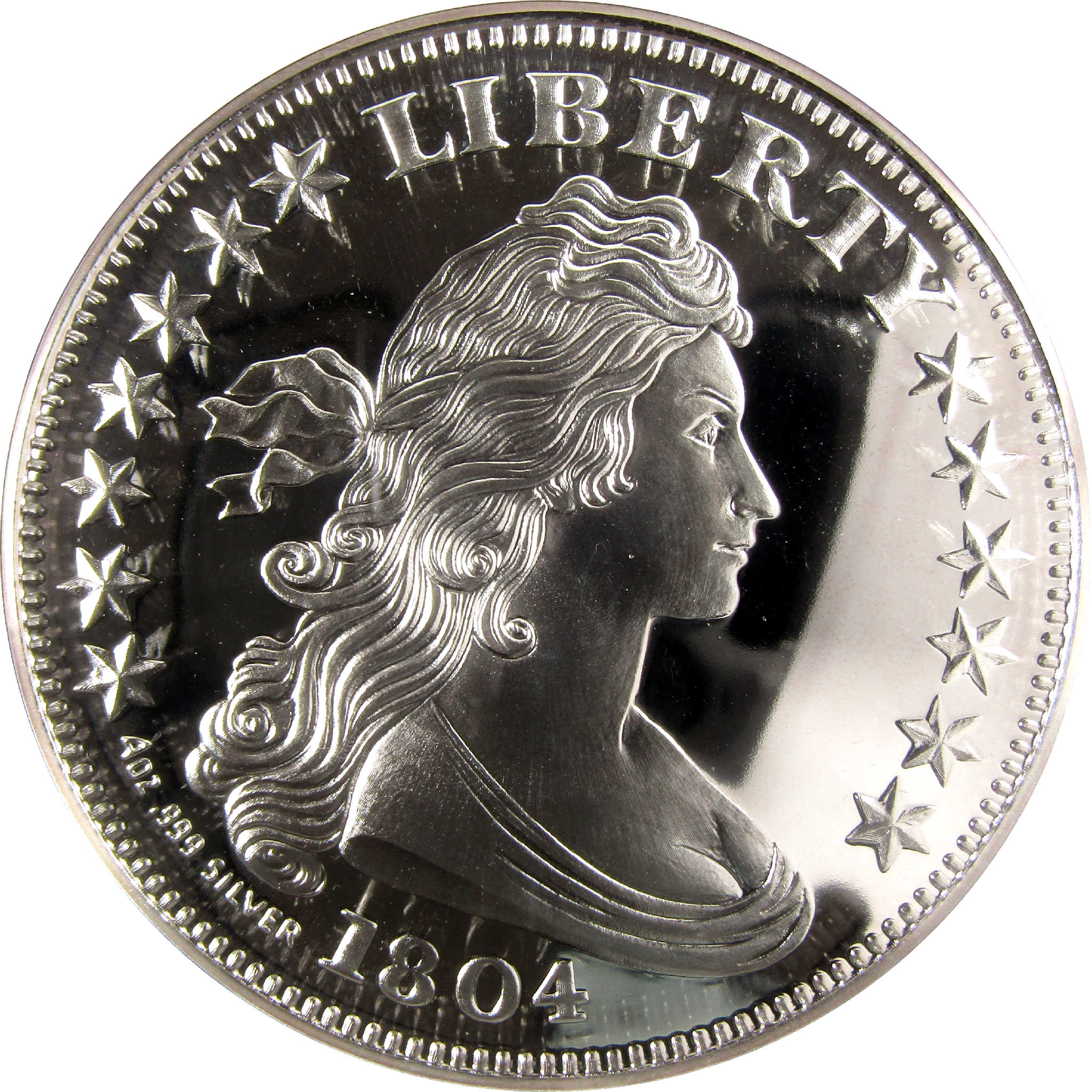 Large 4 oz .999 Silver Round 1804 Dollar Collectible SKU:CPC5439