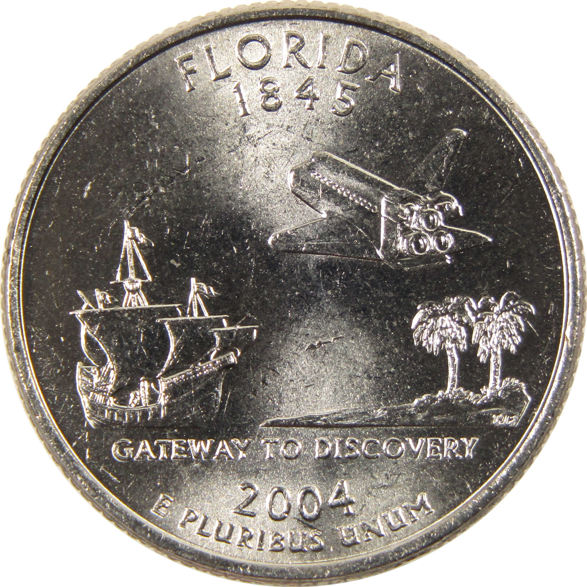 2004 P Florida State Quarter BU Uncirculated Clad 25c Coin