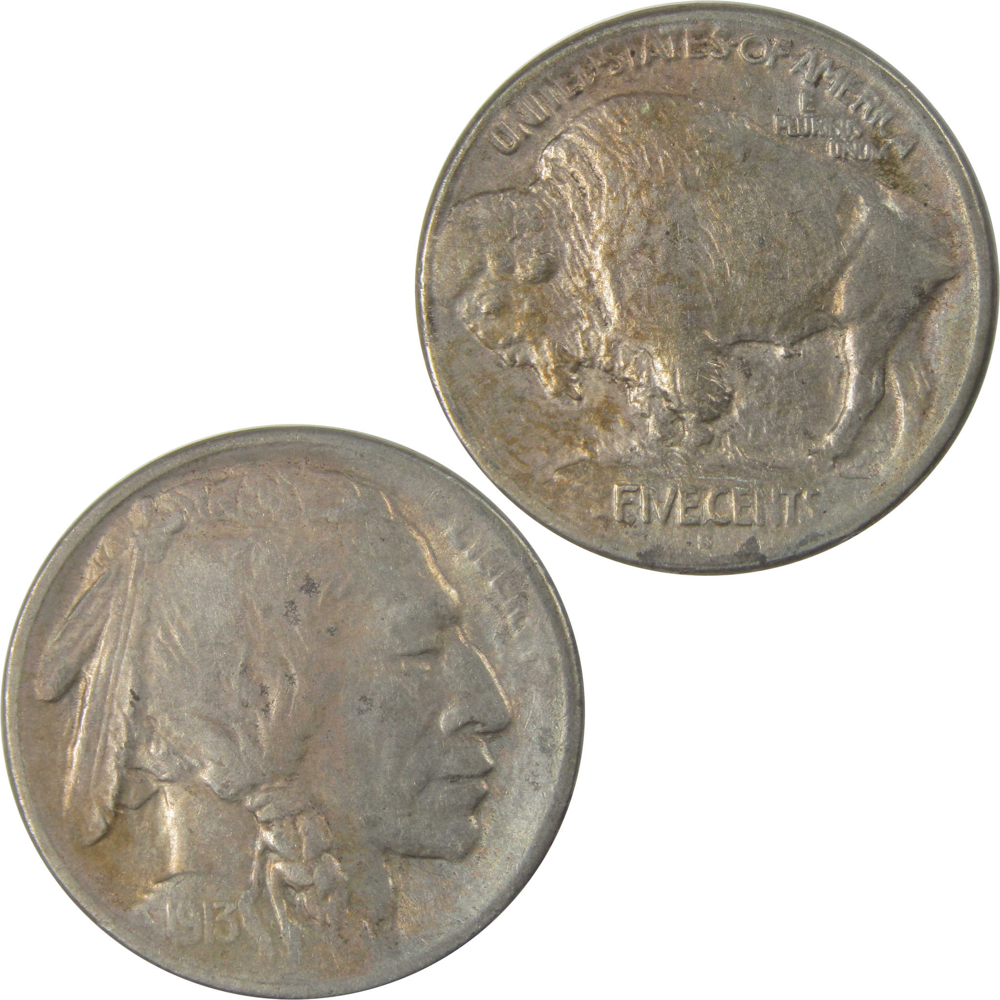 1913 S Type 1 Indian Head Buffalo Nickel VF Very Fine SKU:I22840
