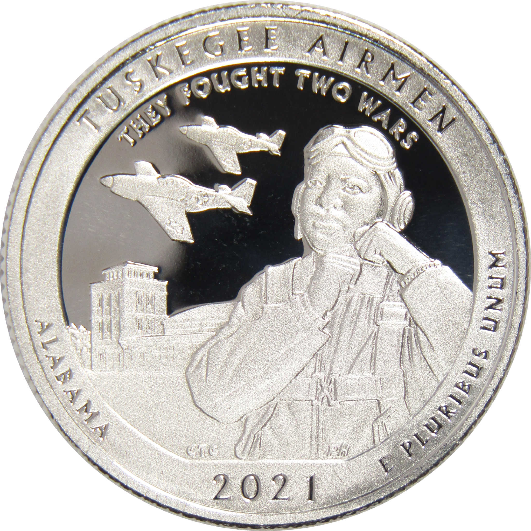 2021 S Tuskegee Airmen National Site Quarter .999 Silver 25c Proof