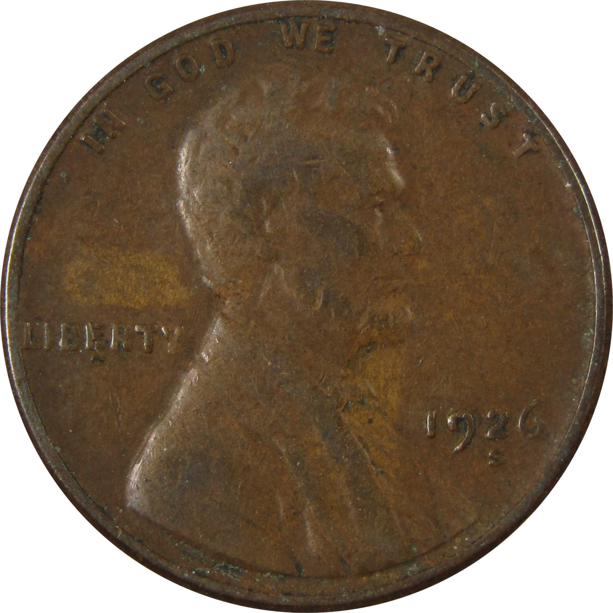 1926 S Lincoln Wheat Cent VG Very Good Penny 1c Coin SKU:I26475