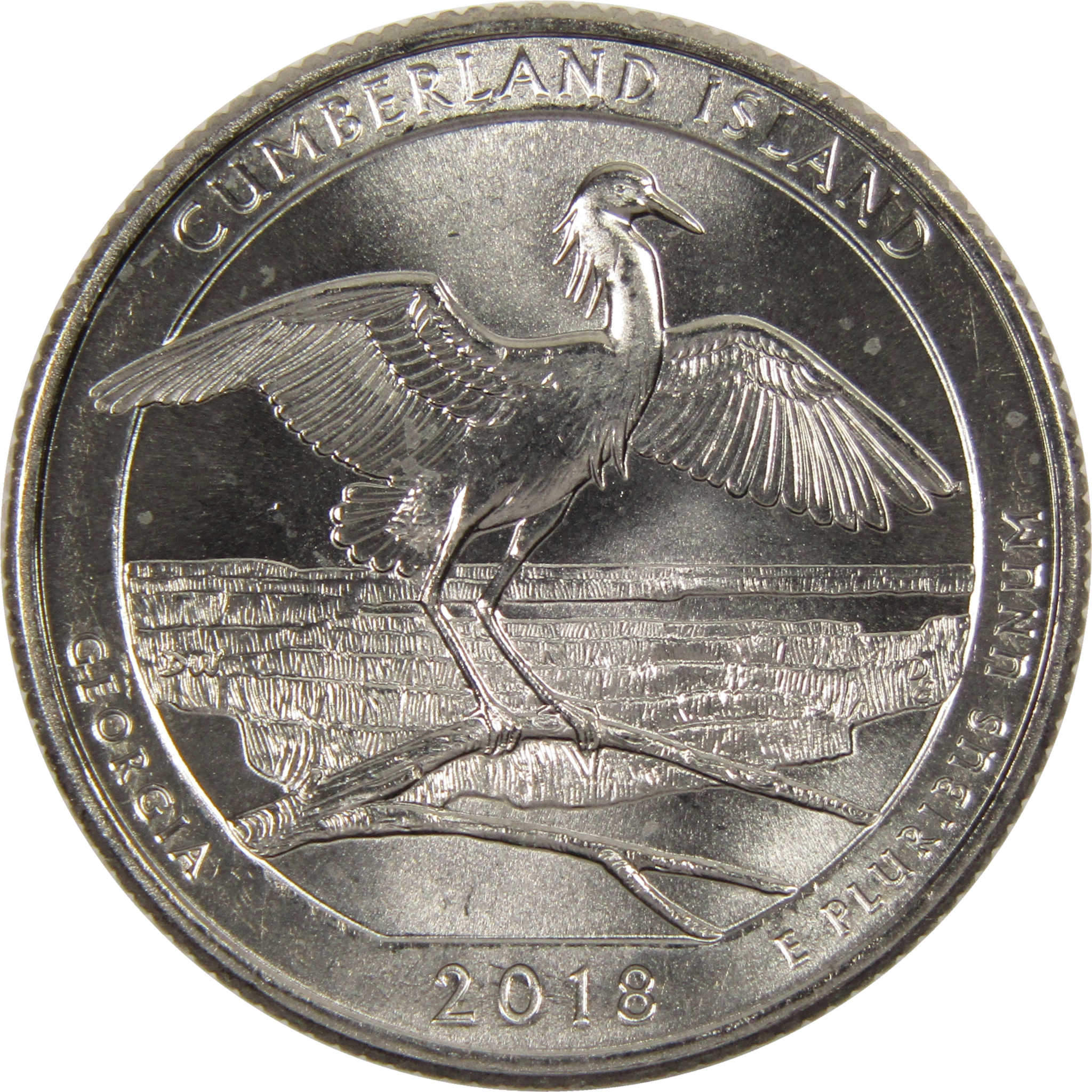 2018 P Cumberland Island National Park Quarter BU Uncirculated Clad