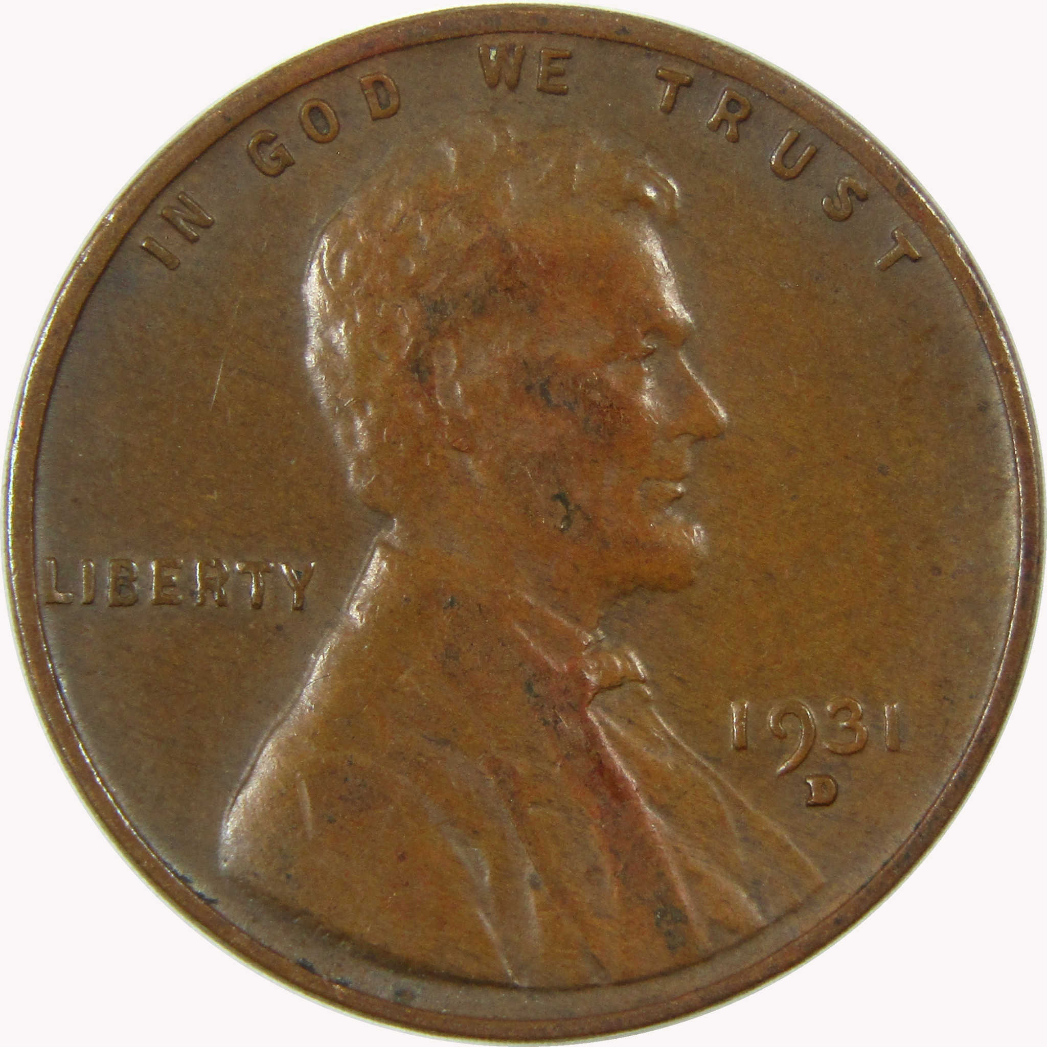 1931 D Lincoln Wheat Cent VF Very Fine Penny 1c Coin SKU:I26490