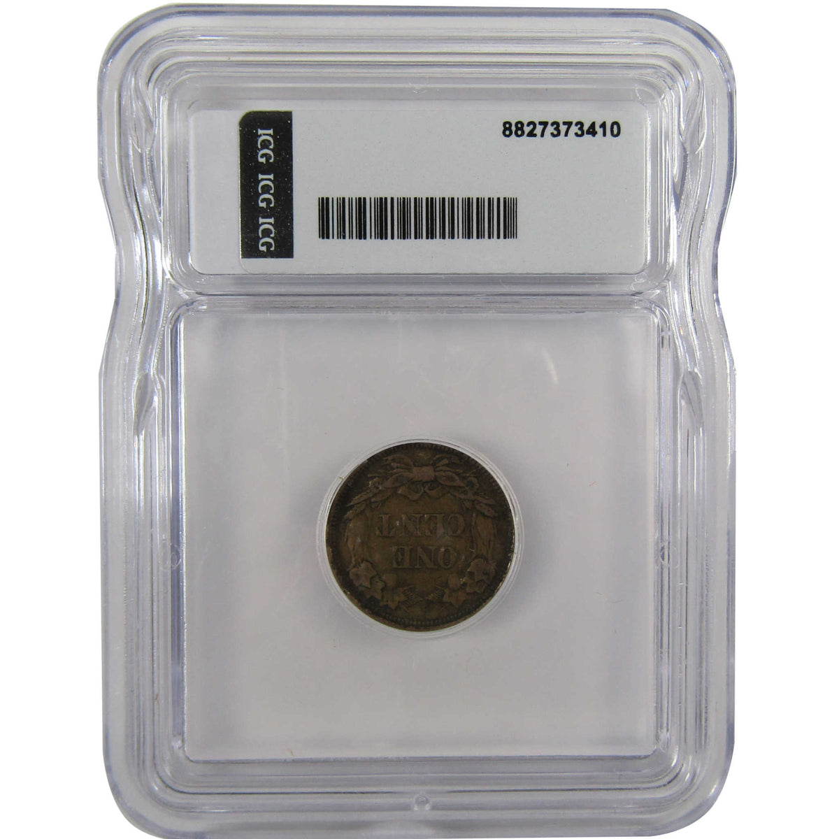 1858 Small Letters Flying Eagle Cent VF 25 ICG 1c Coin SKU:I29105