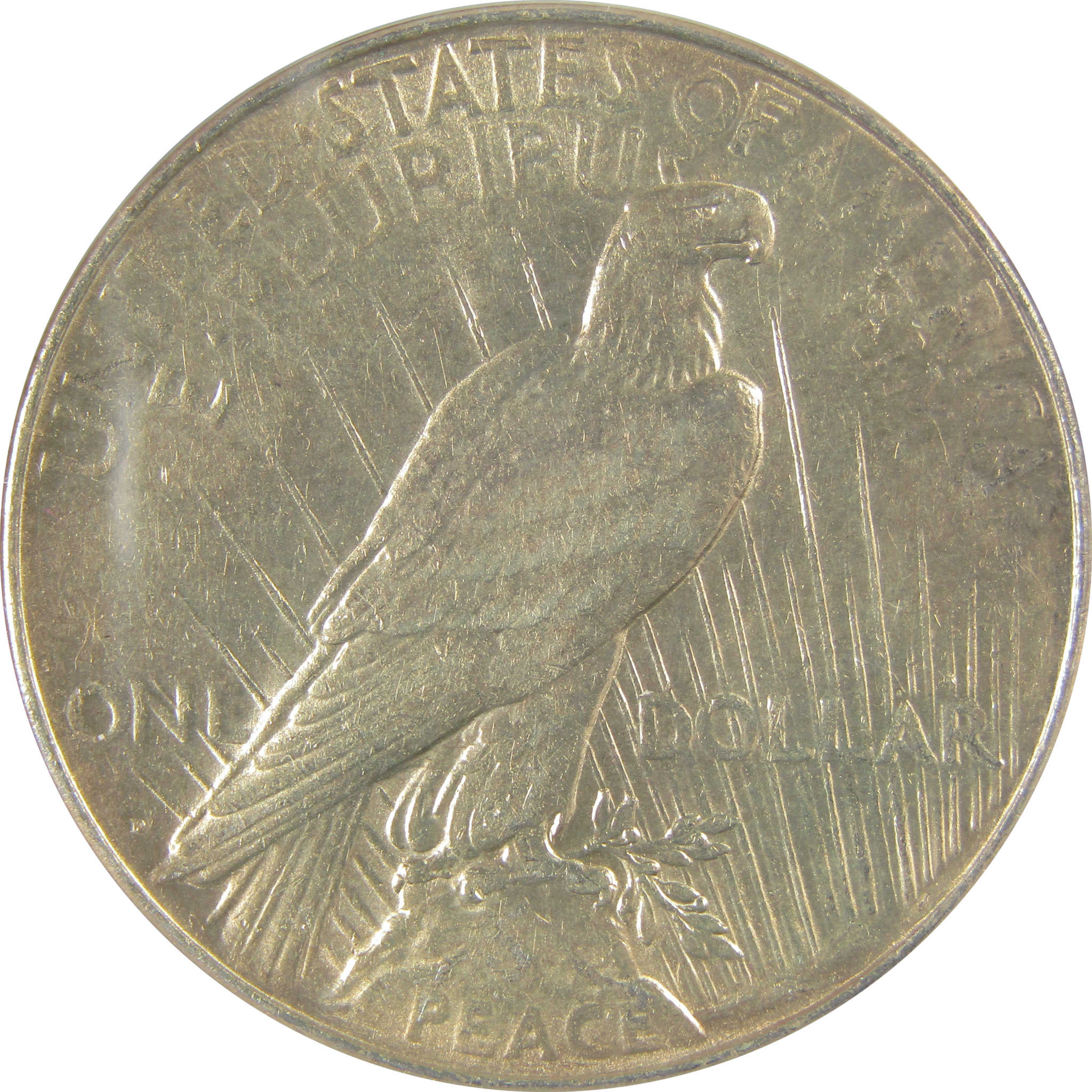 1934 D Peace Dollar AU 53 Details ANACS Silver $1 Coin SKU:I21596