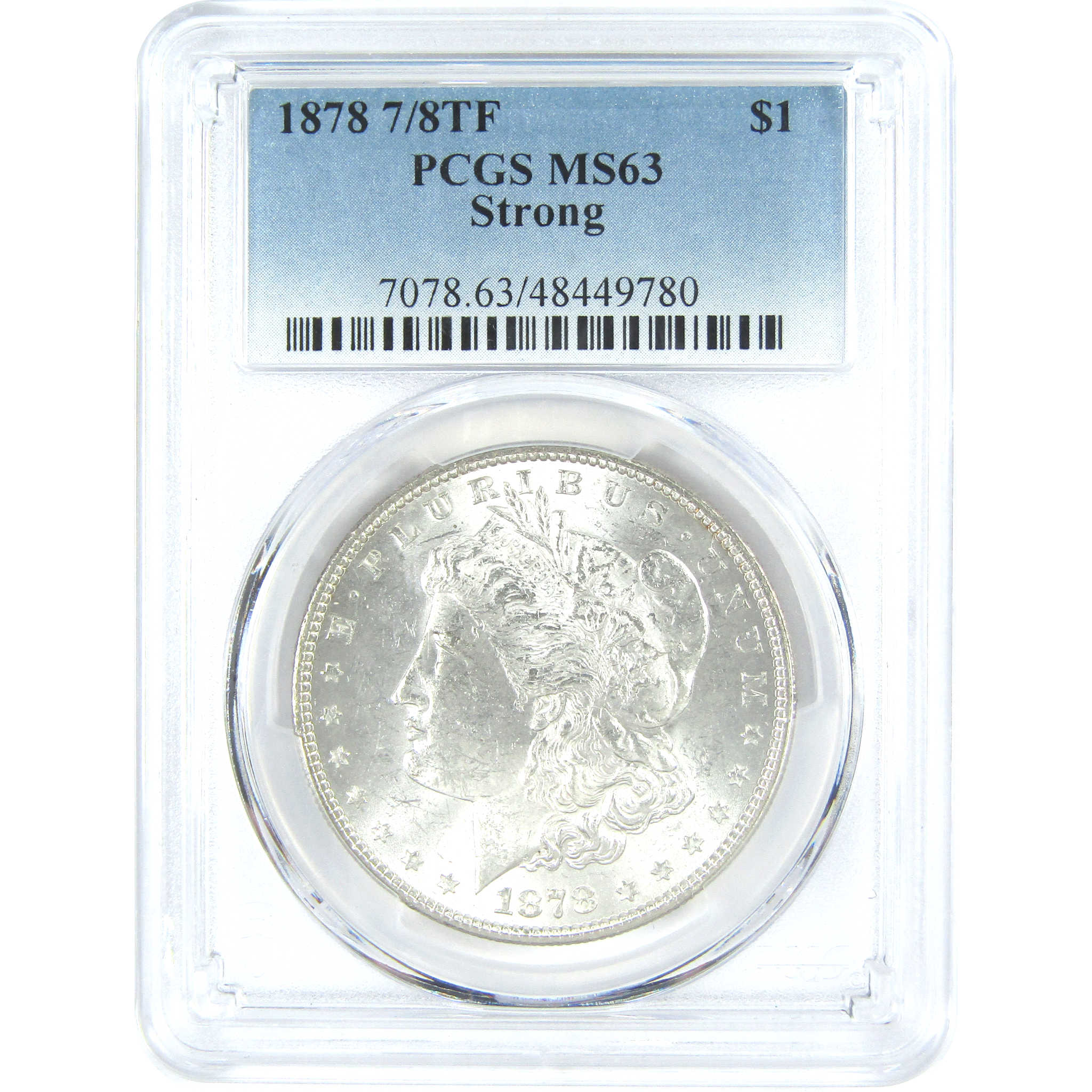 1878 7/8TF Strong Morgan Dollar MS 63 PCGS Silver $1 Coin SKU:I16423 - Morgan coin - Morgan silver dollar - Morgan silver dollar for sale - Profile Coins &amp; Collectibles