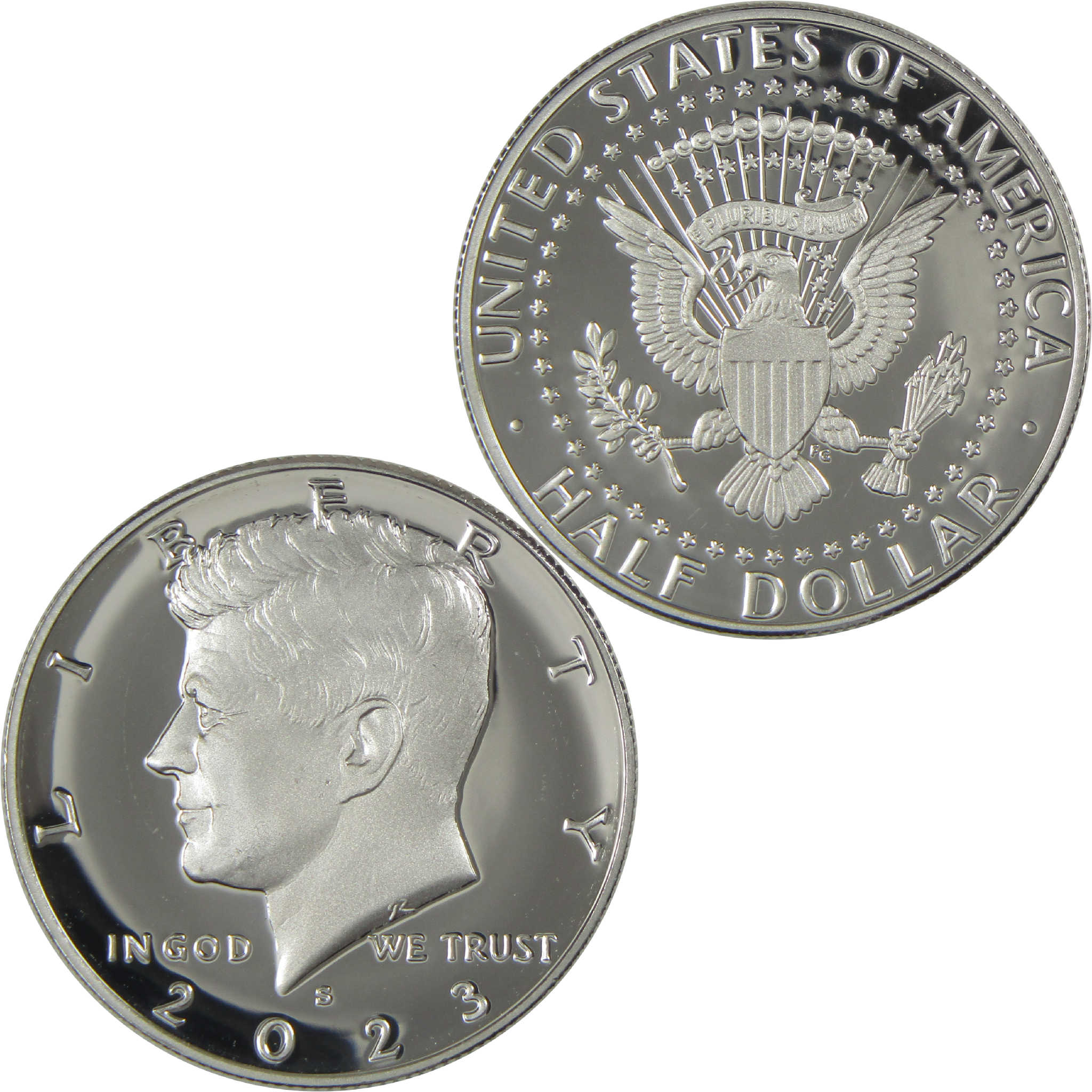 2023 S Kennedy Half Dollar Choice Proof .999 Silver 50c Coin